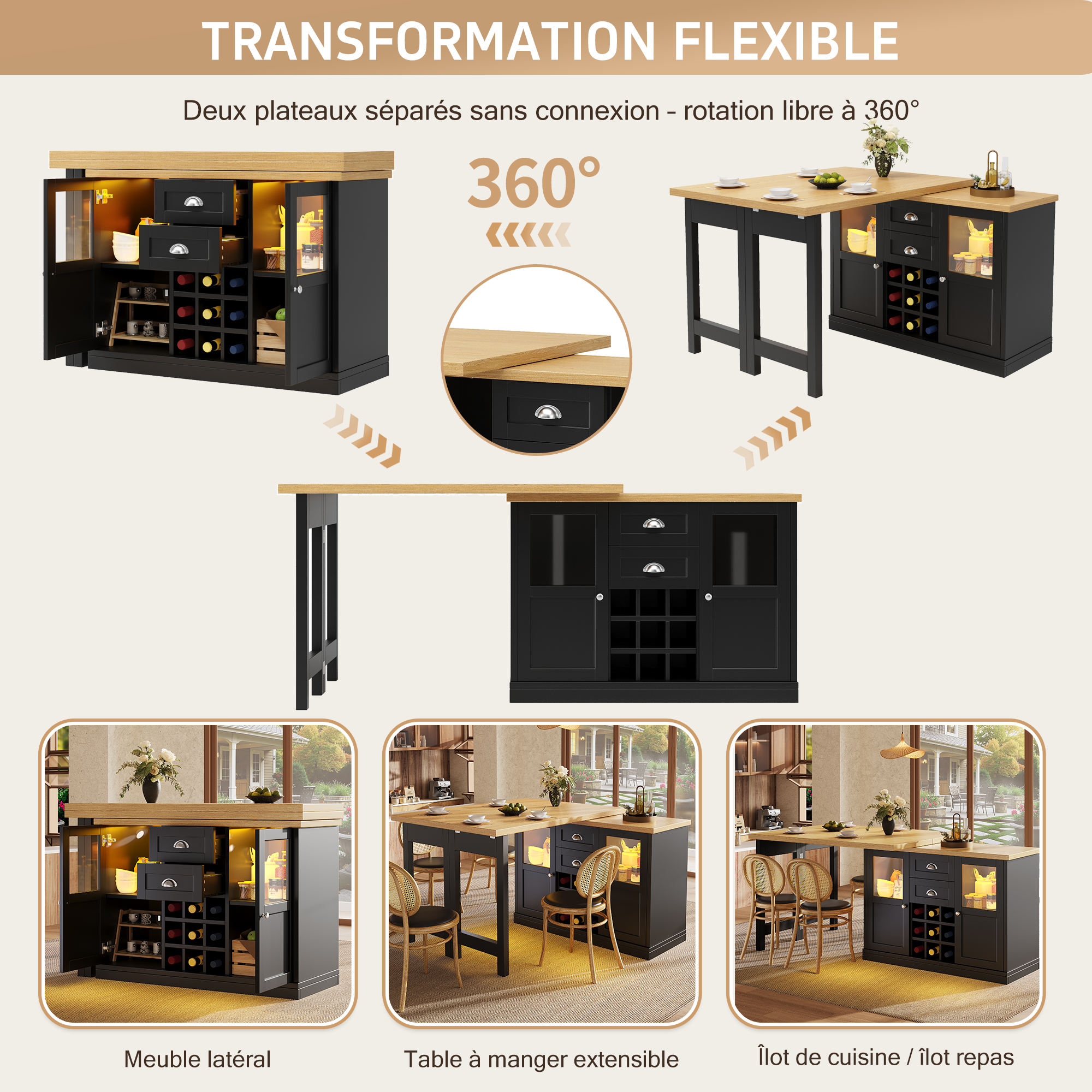 Présentation du table à manger