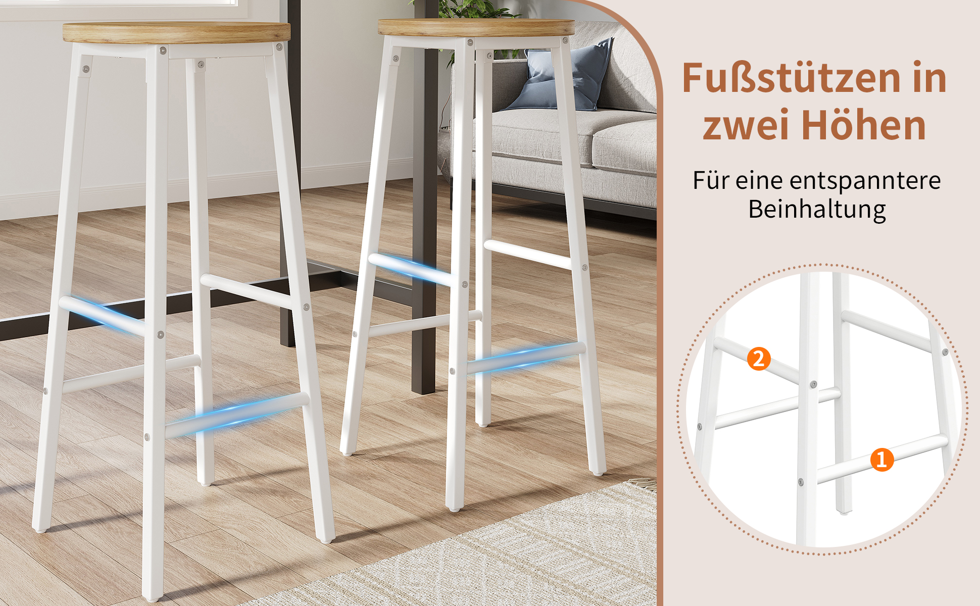 Présentation du tabouret de bar