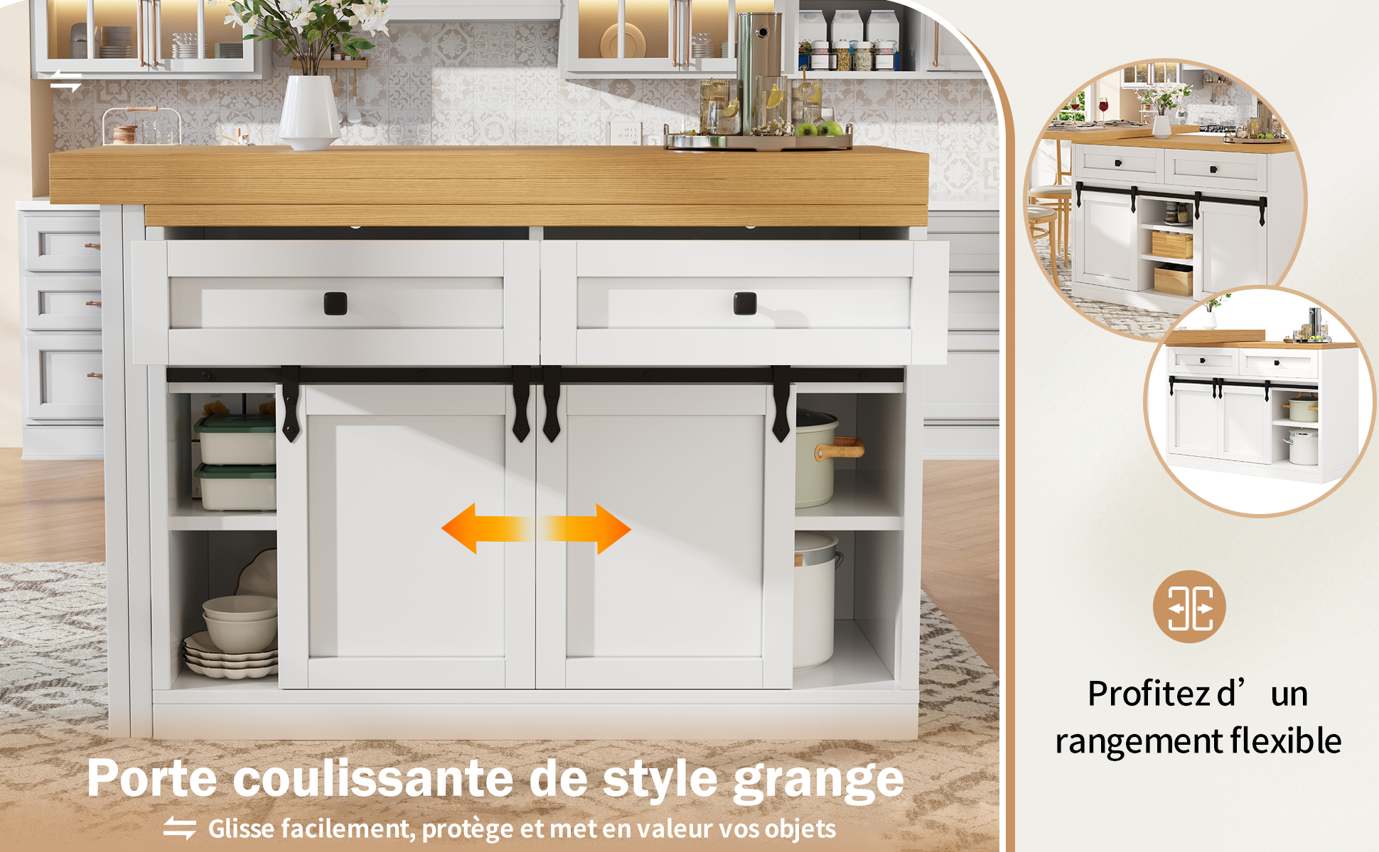 Présentation du îlot de cuisine