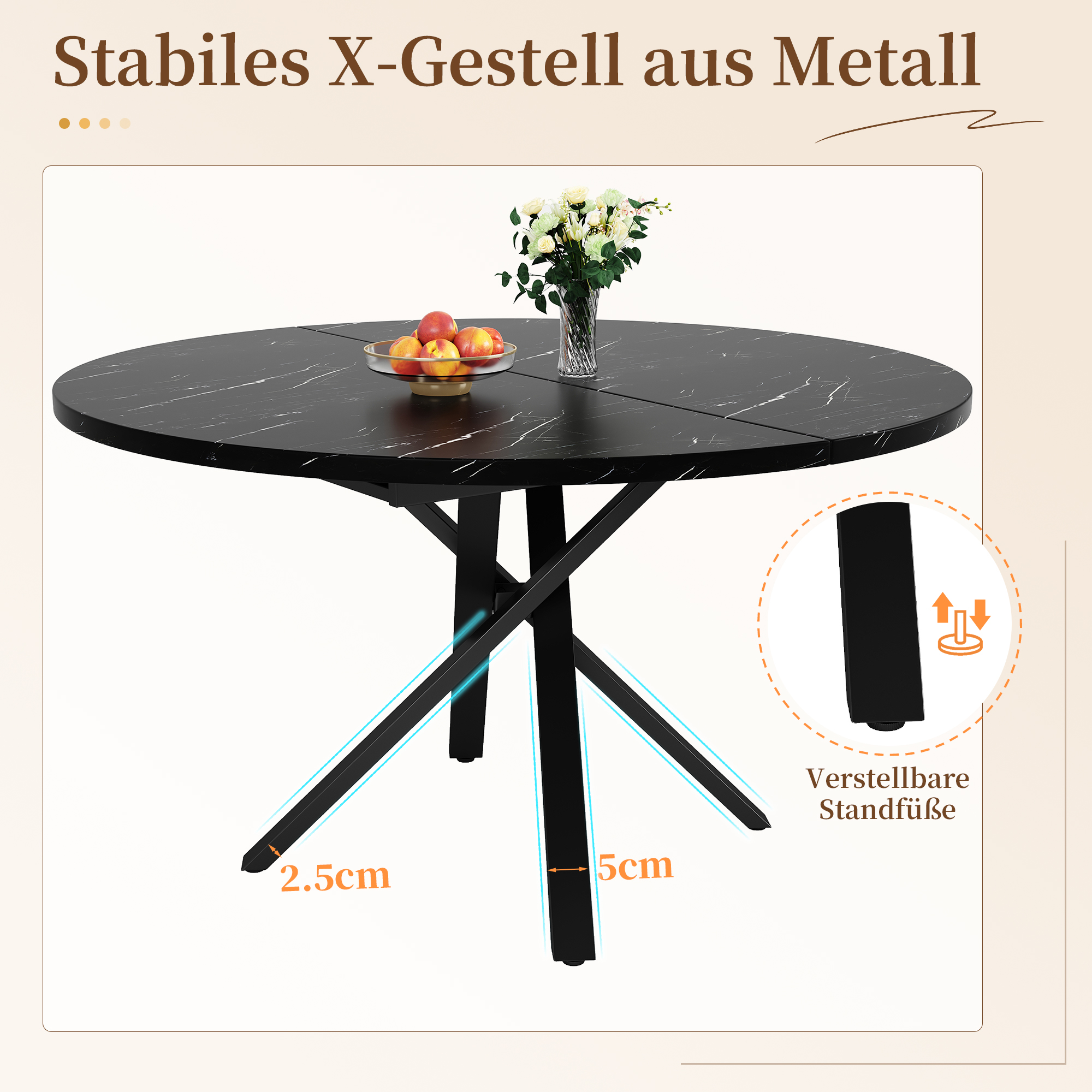 Dimensions du table à manger