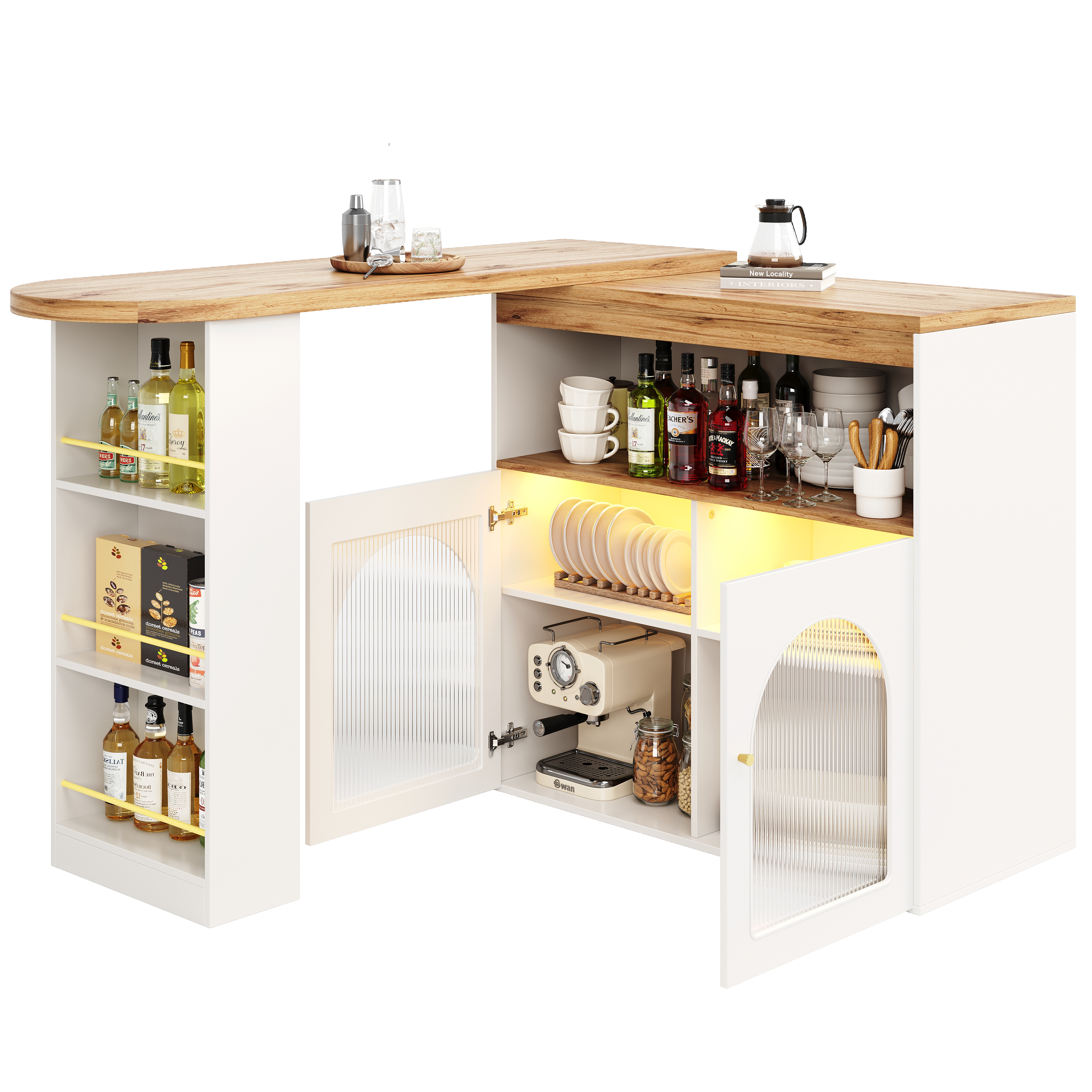 Table de bar pivotante