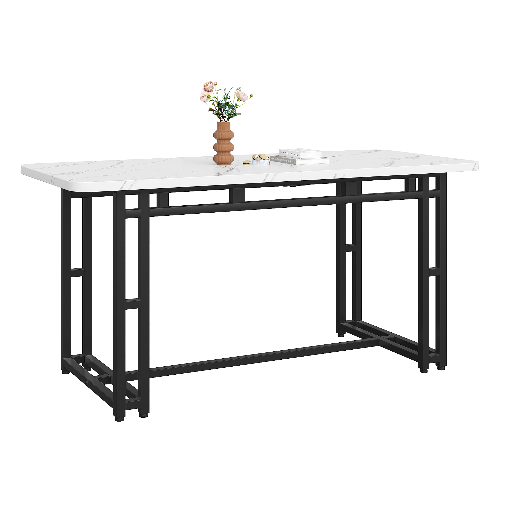 Table black white 140x80 vue 3