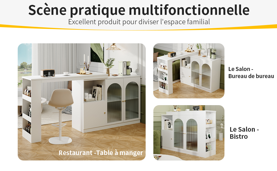 Détail du table haute