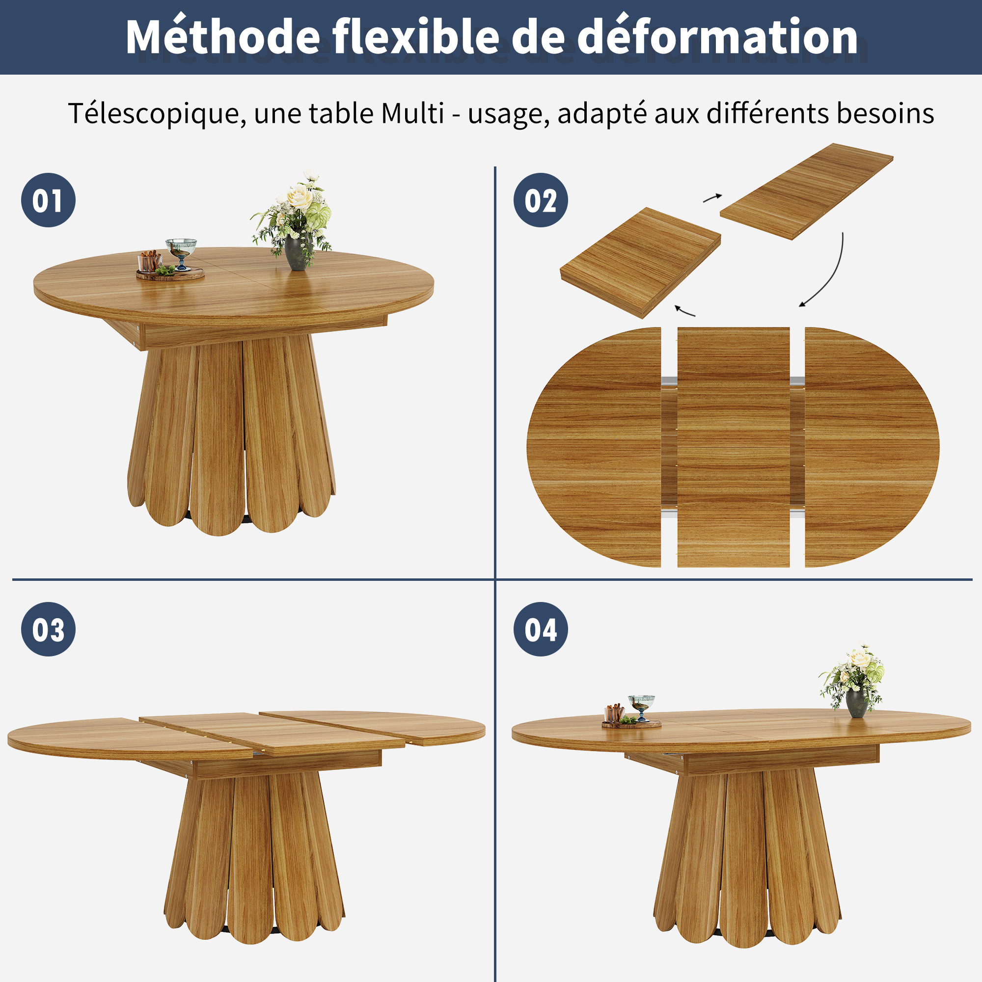 Détail du table à manger