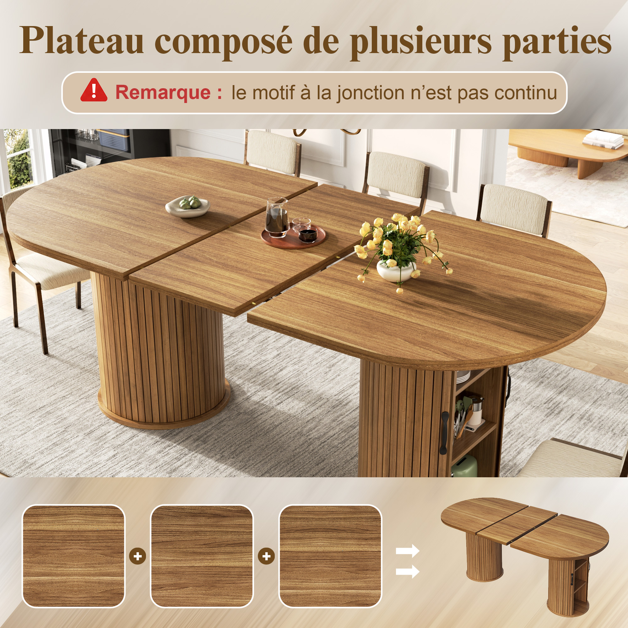 Détail du table à manger