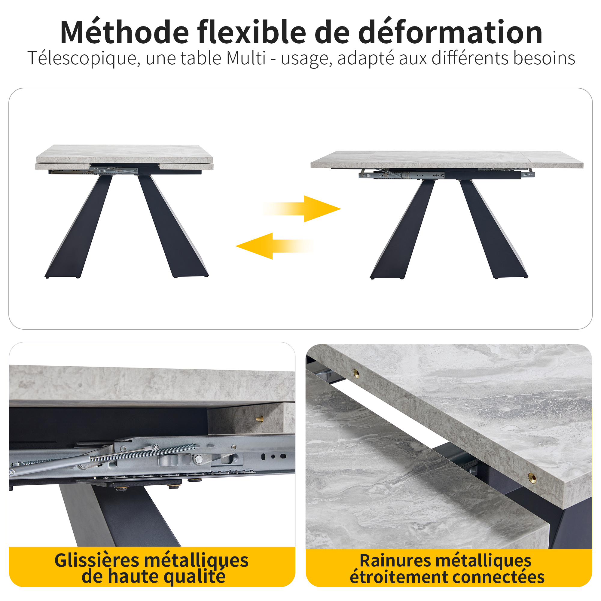 Présentation du table à manger