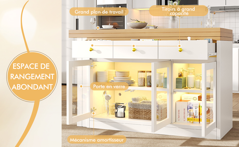 Présentation du îlot de cuisine