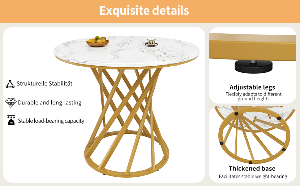 Détail du table à manger