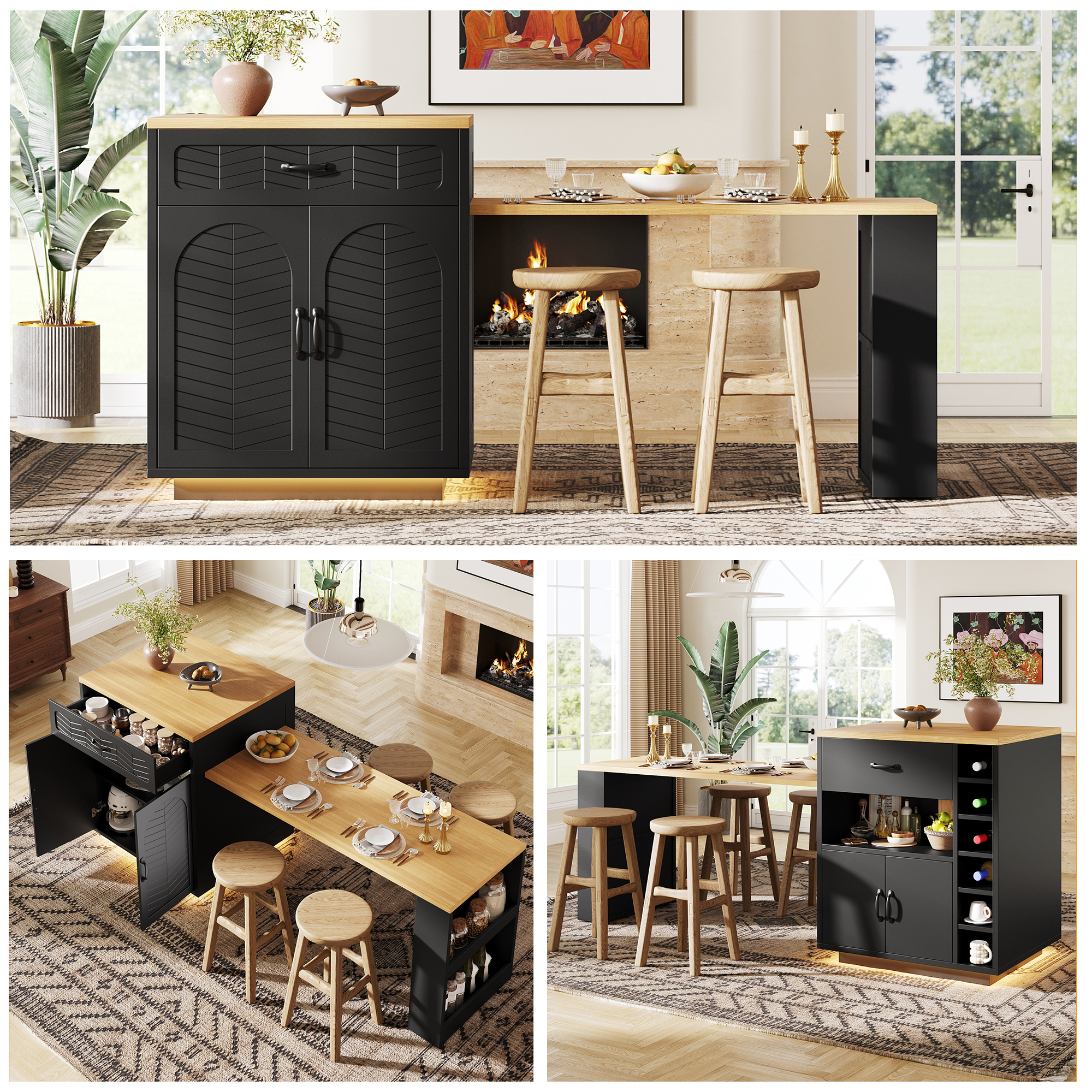 Kücheninsel / Küchenschrank / Buffetschrank / Bart