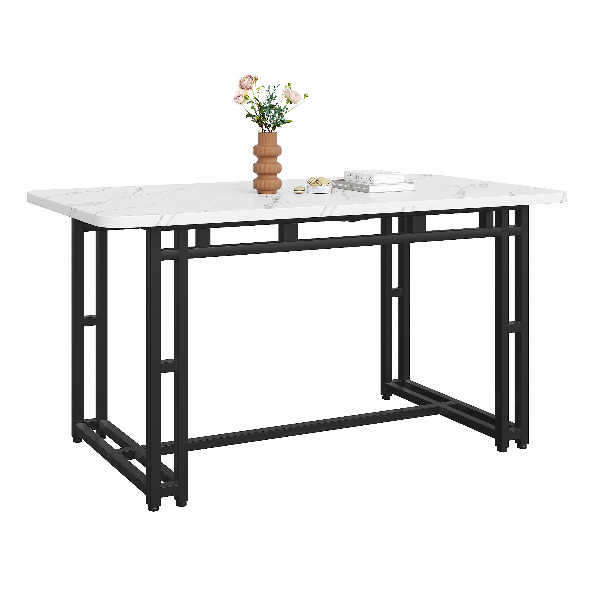 Table black white 120x70 vue 3