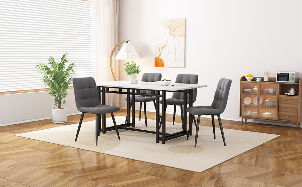 Table black white 120x70 vue 1