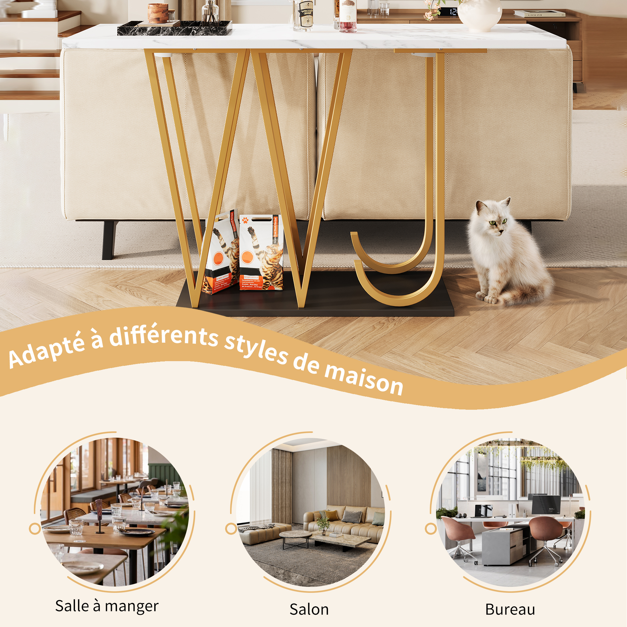 Détail du table à manger