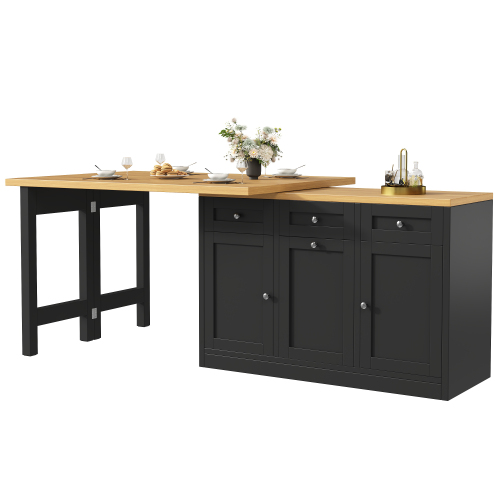 Compartiment coulissant sous la table