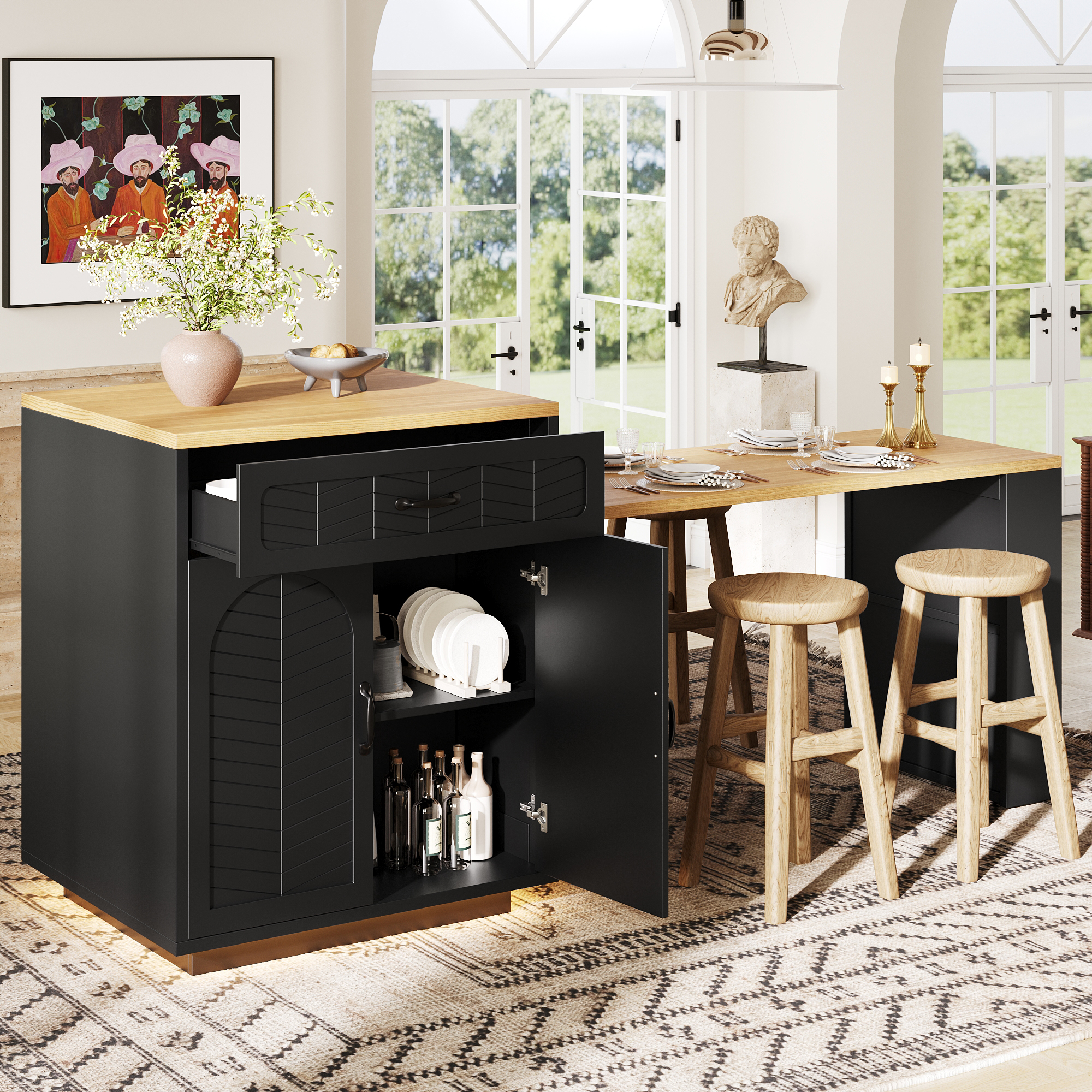 Kücheninsel / Küchenschrank / Buffetschrank / Bart