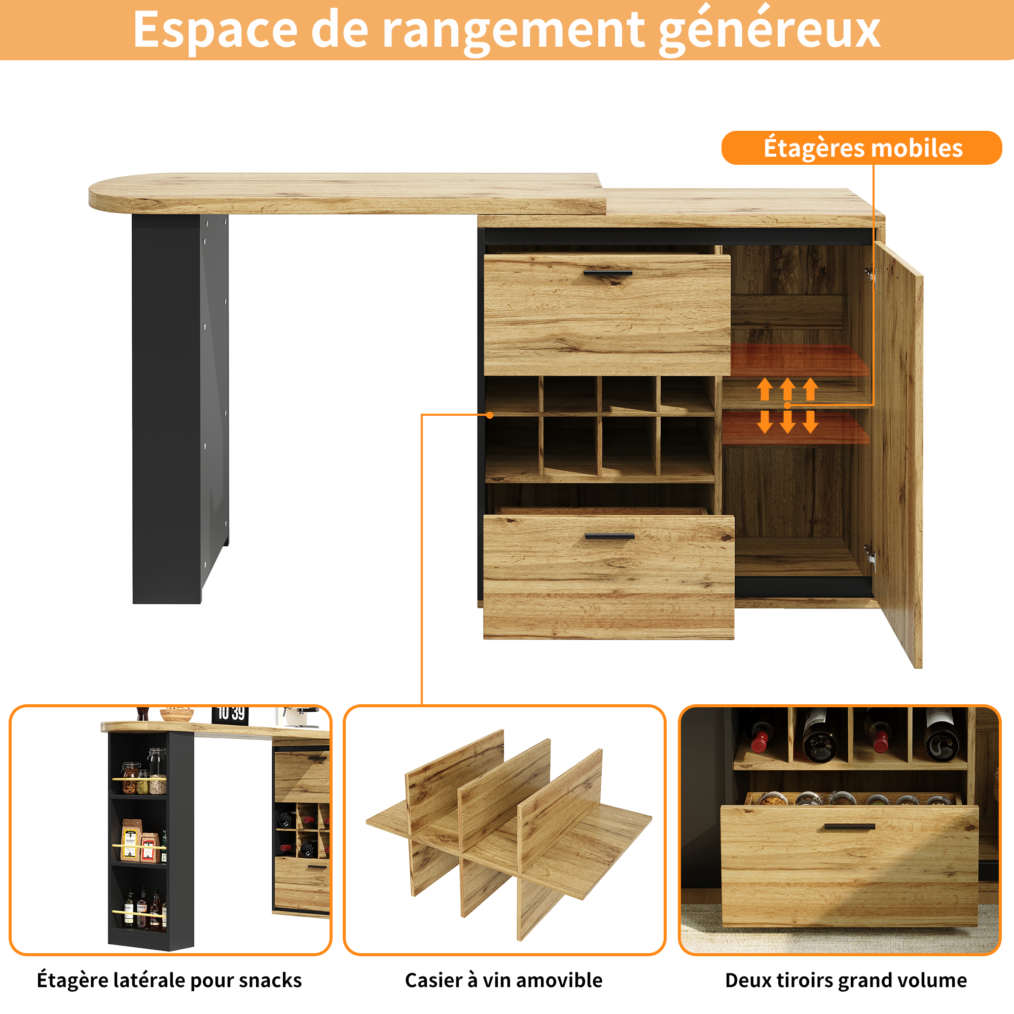 Détail du table à manger