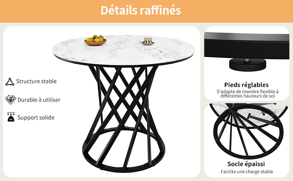 Présentation du table à manger