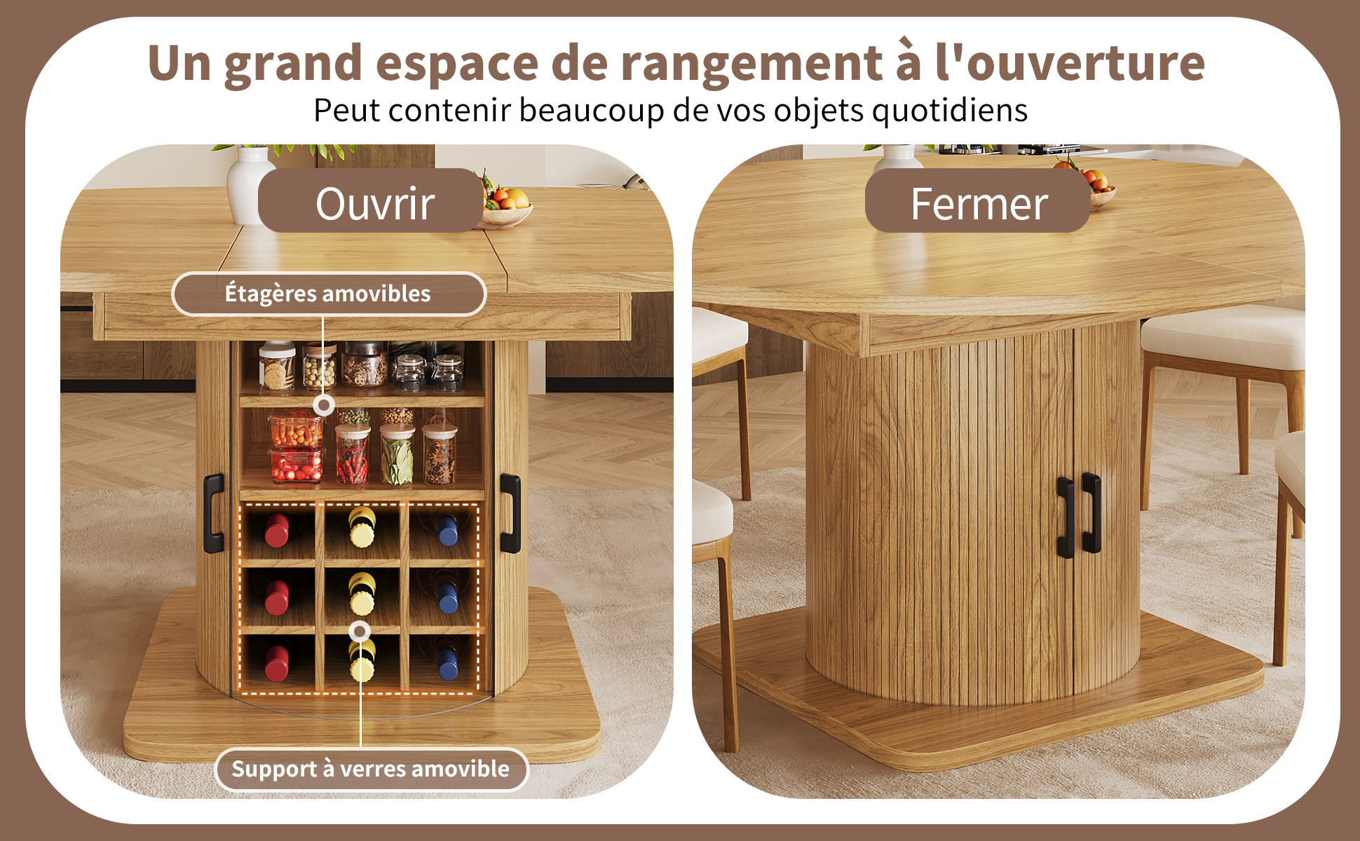 Présentation du table à manger