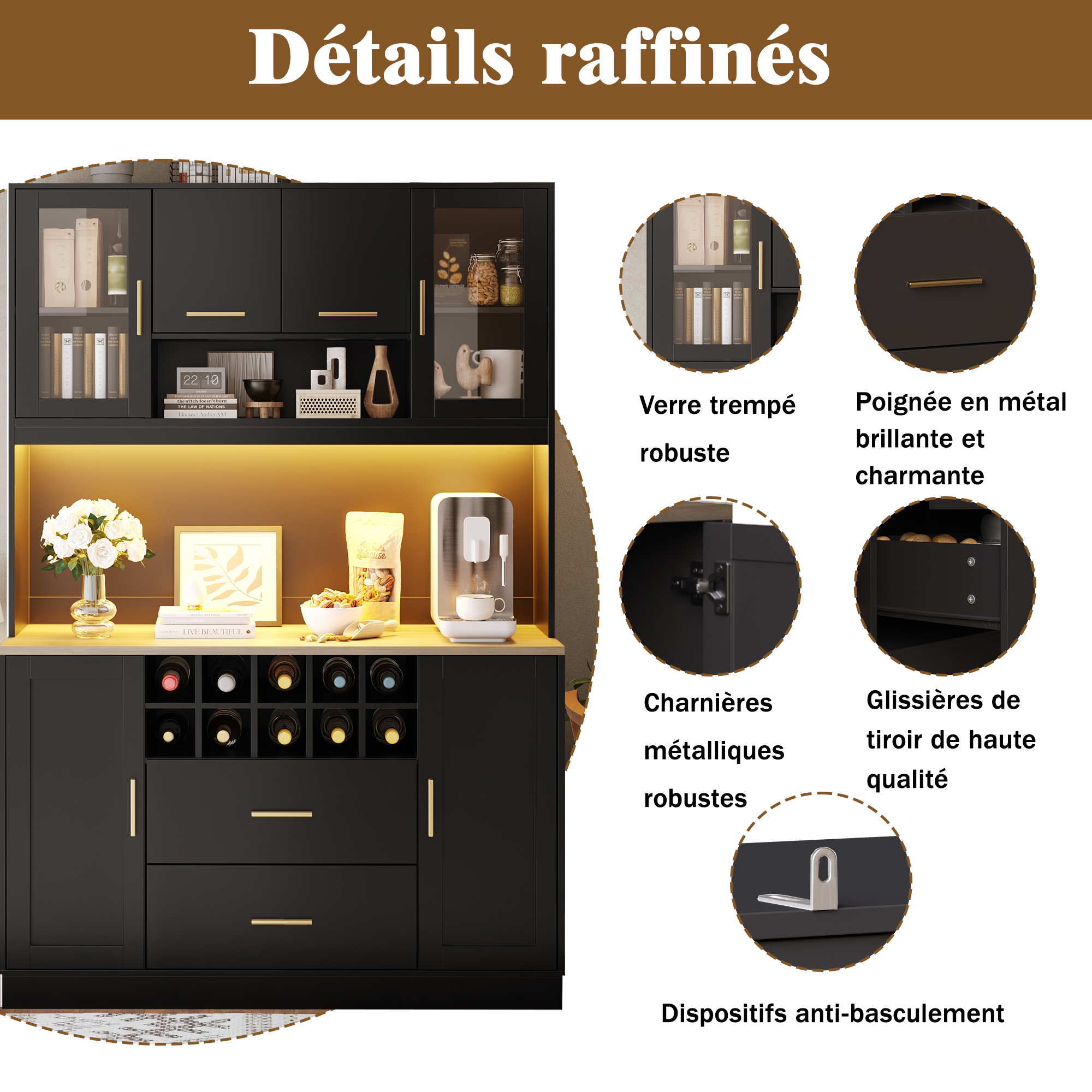 Détail du buffet