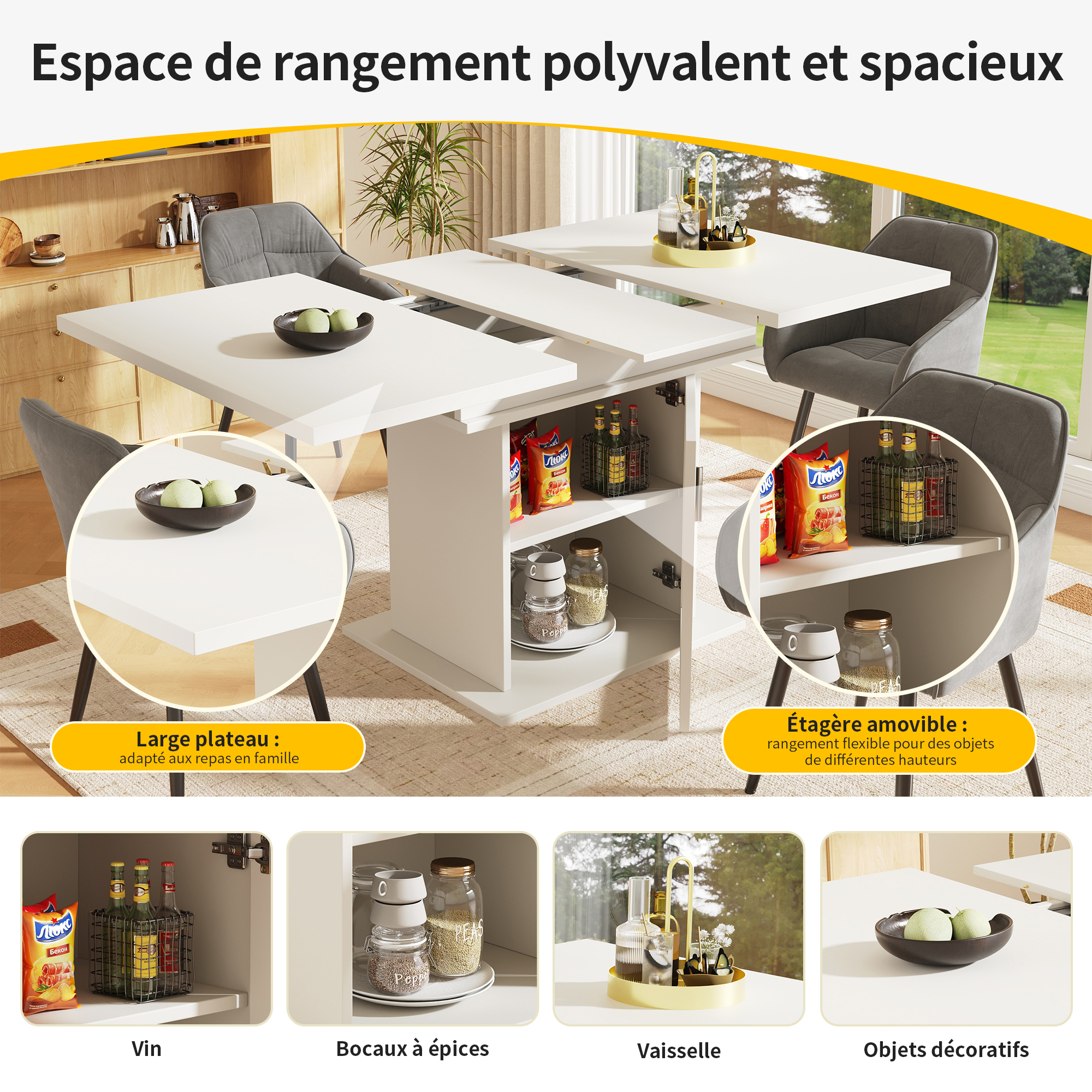 Présentation du table à manger