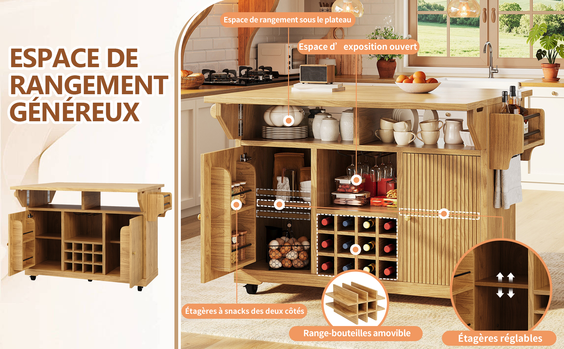 Détail du table d'appoint