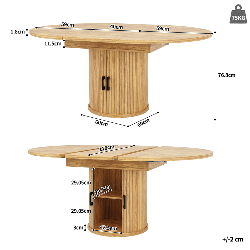 Dimensions détaillées