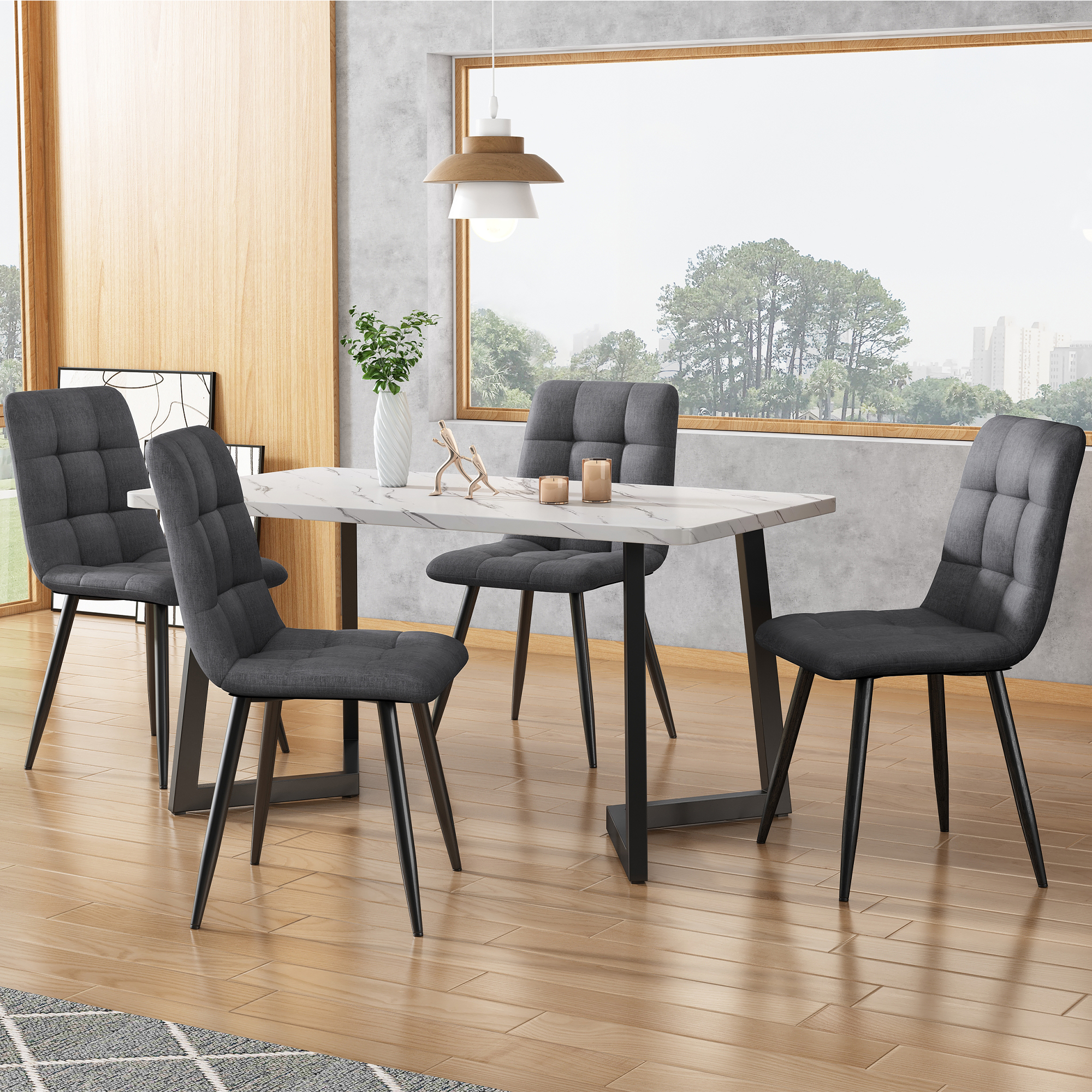 Détail du chaise de salle à manger