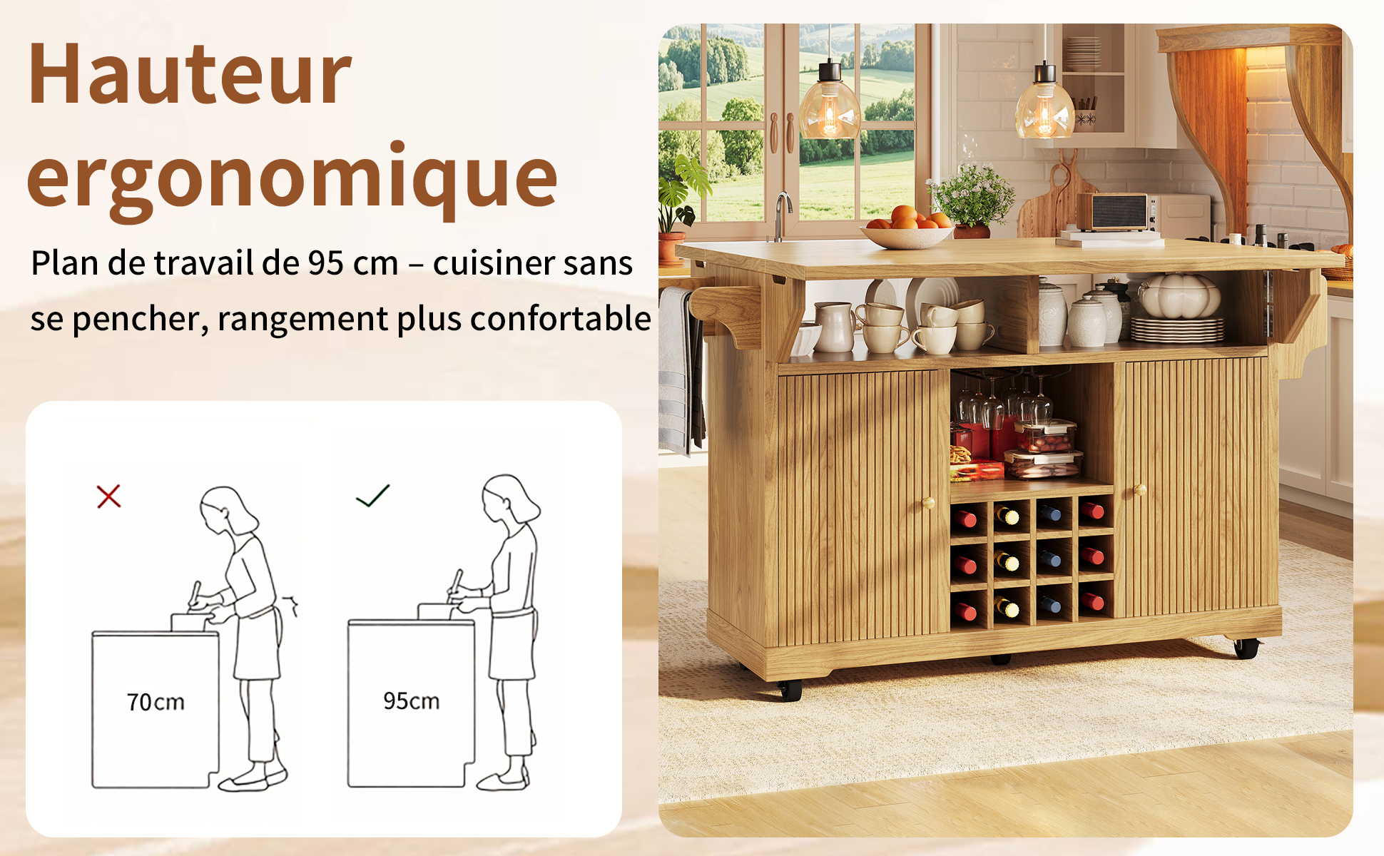 Détail du table d'appoint