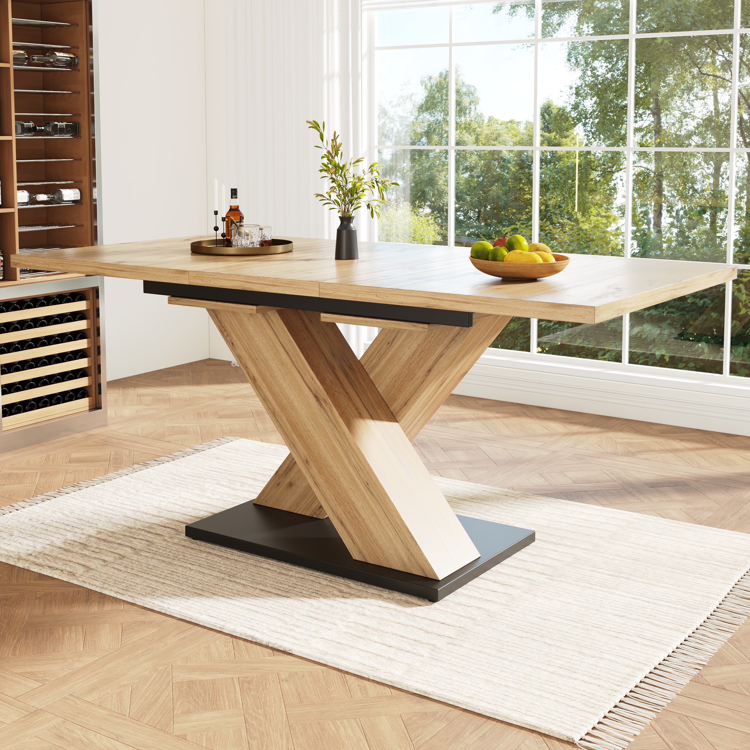Esstisch Teleskoptisch (119-158,5×80cm), Tisch, Kü