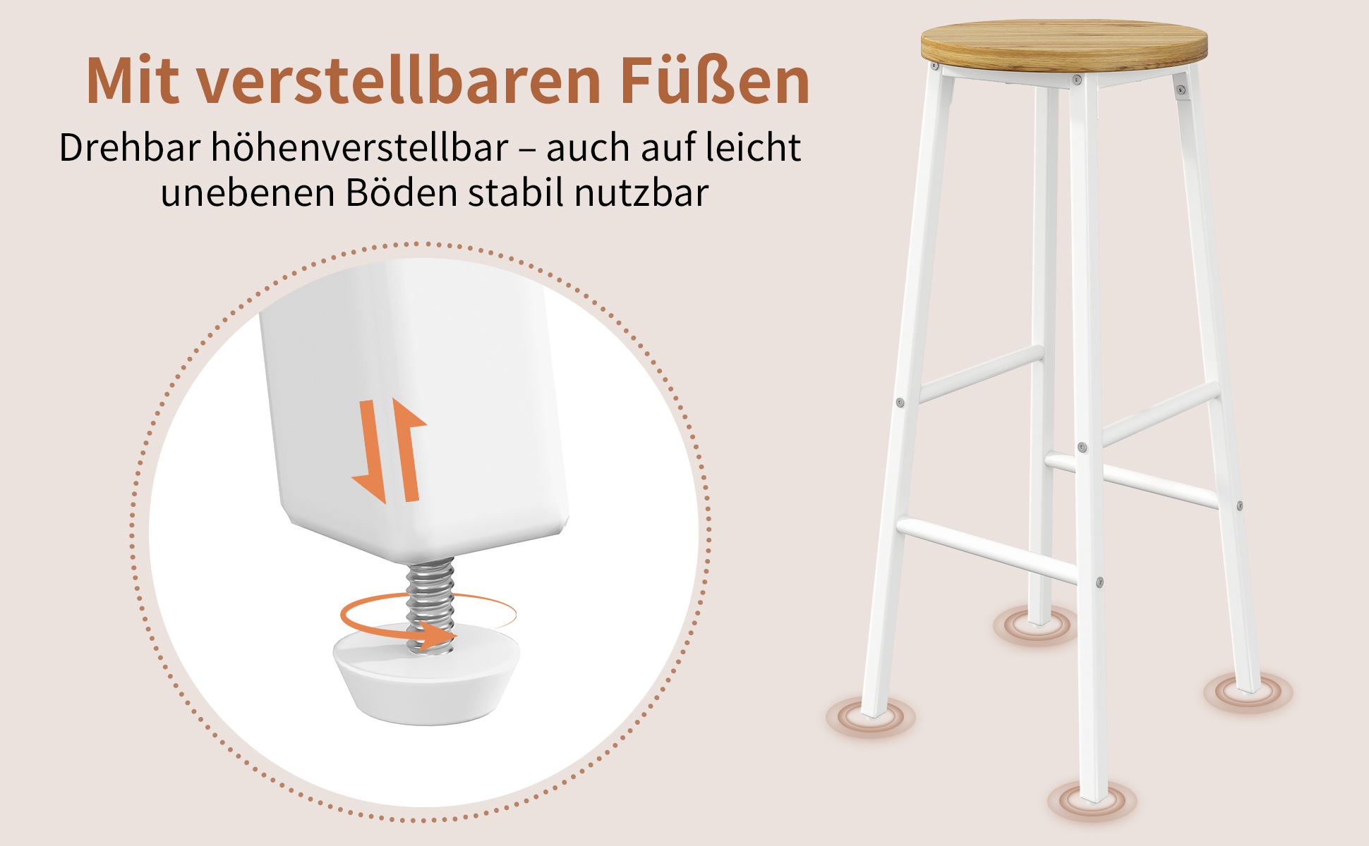 Présentation du tabouret de bar