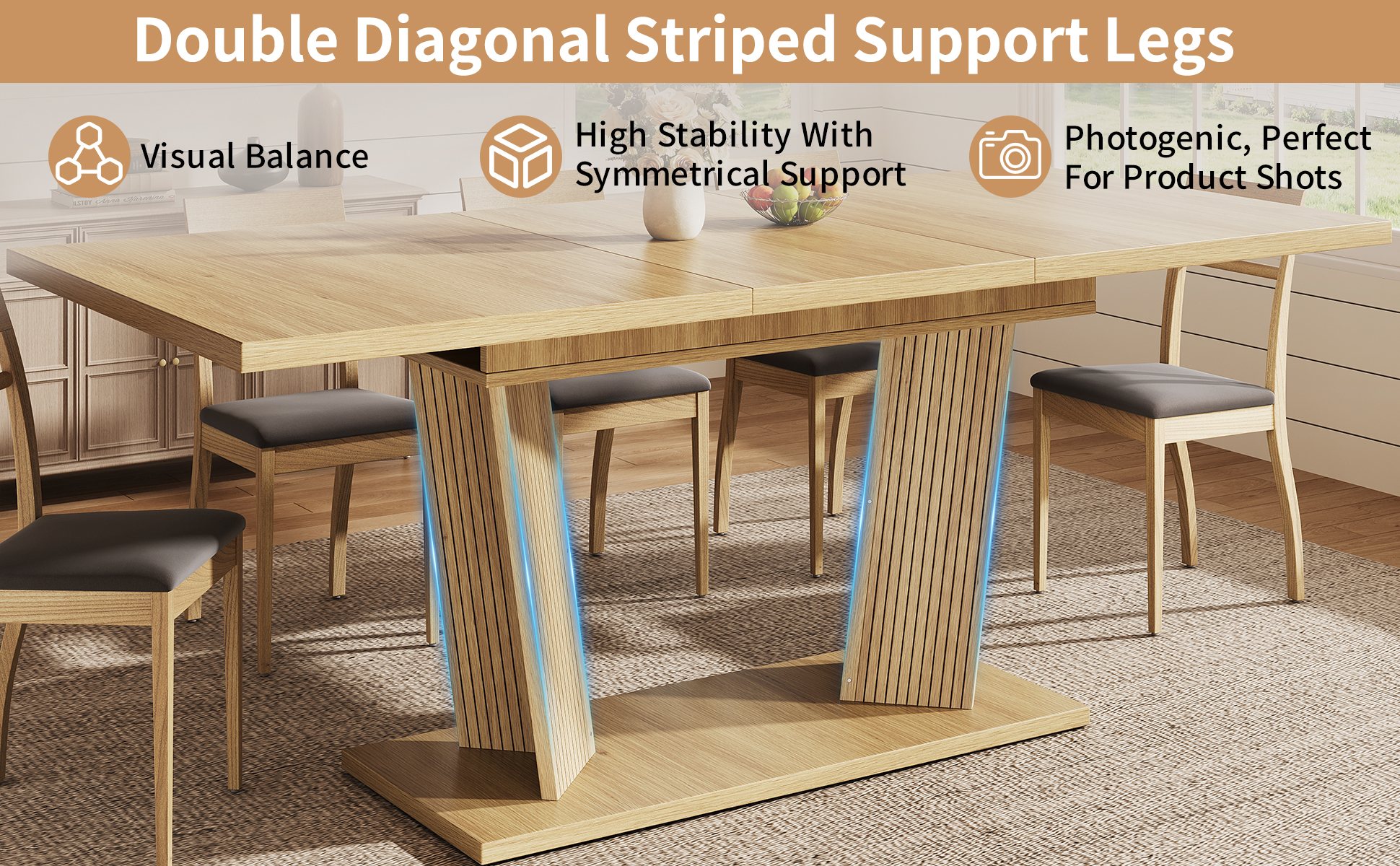 Détail du table à manger