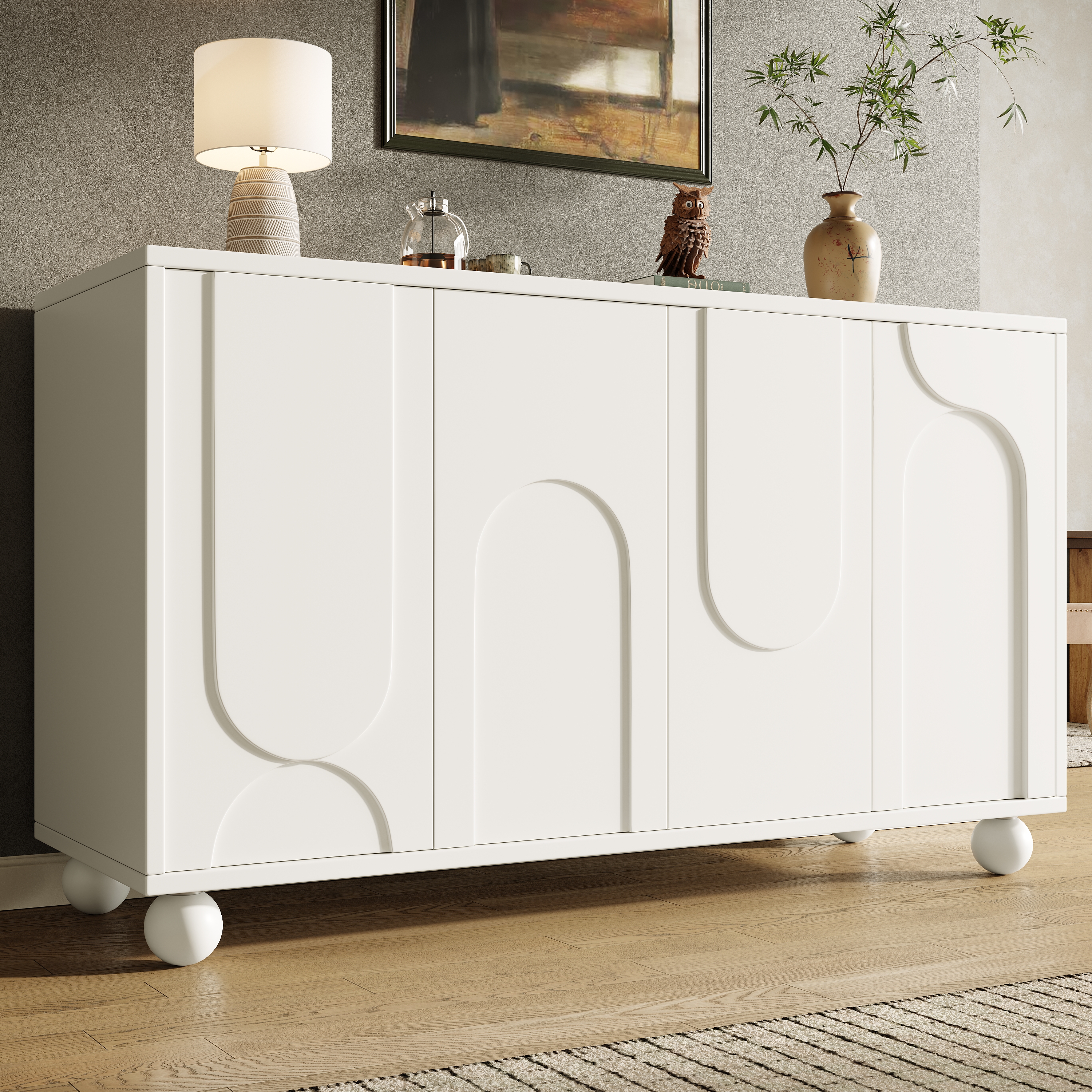 Schrank (120×35×71cm), Esszimmer- und Wohnzimmer-A
