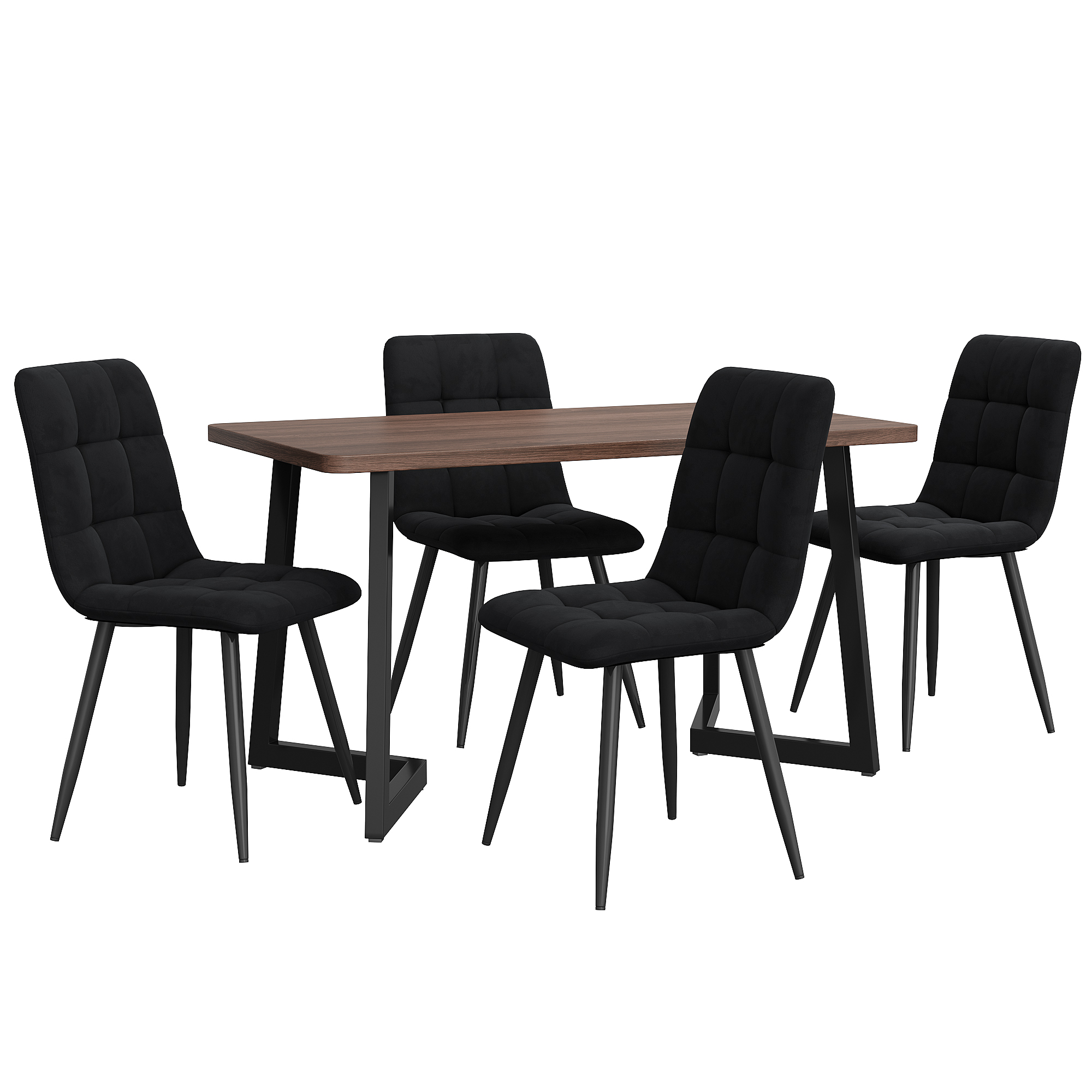 Ensemble salle à manger 5 pièces : table avec plat - image 4