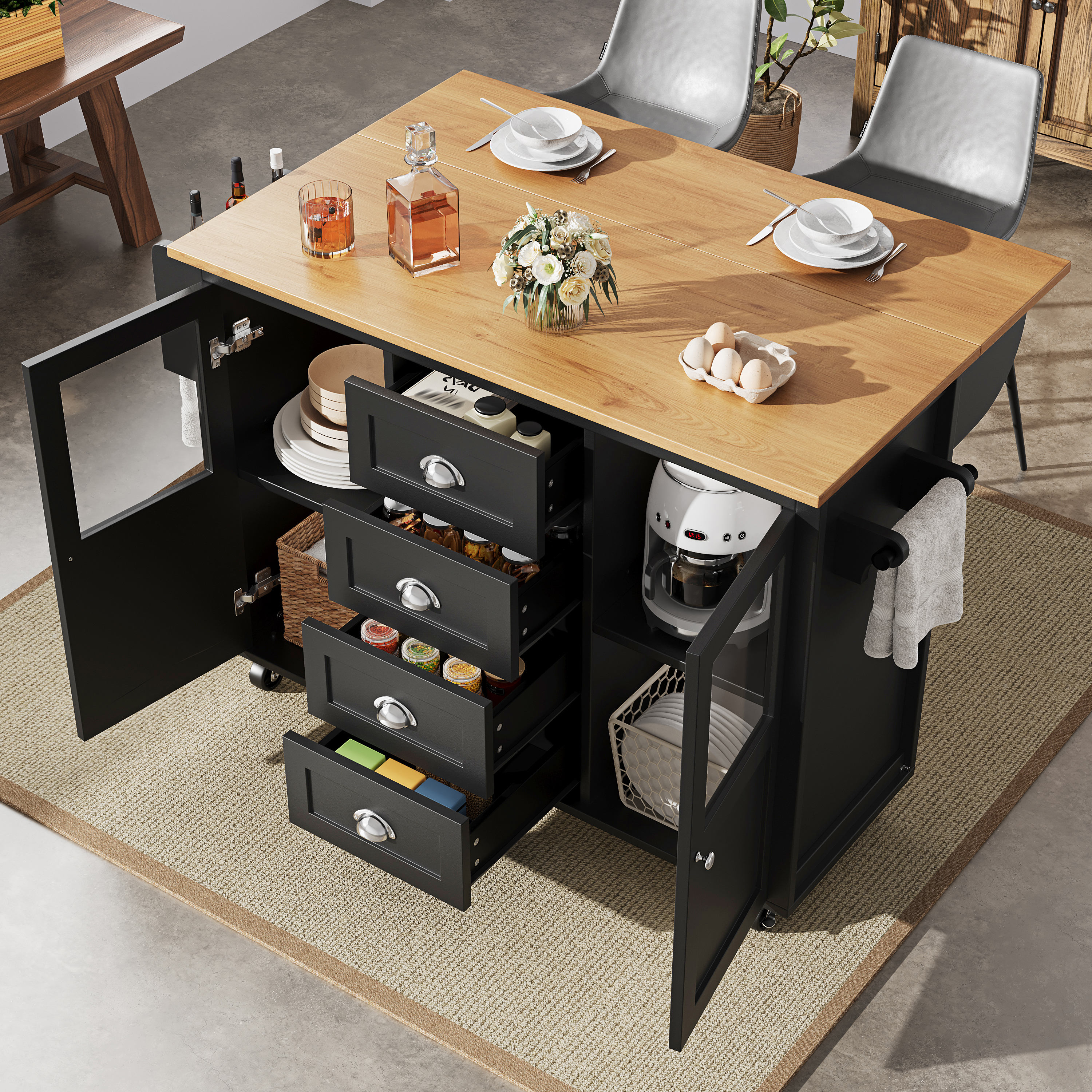Kücheninsel,Küchenschrank,Buffetschrank,120x73(45)