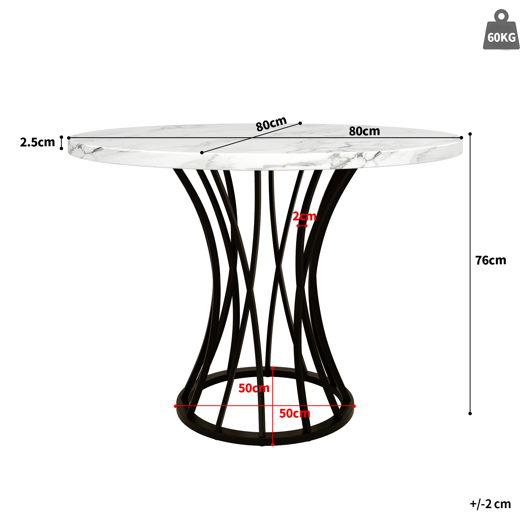 Dimensions du table à manger
