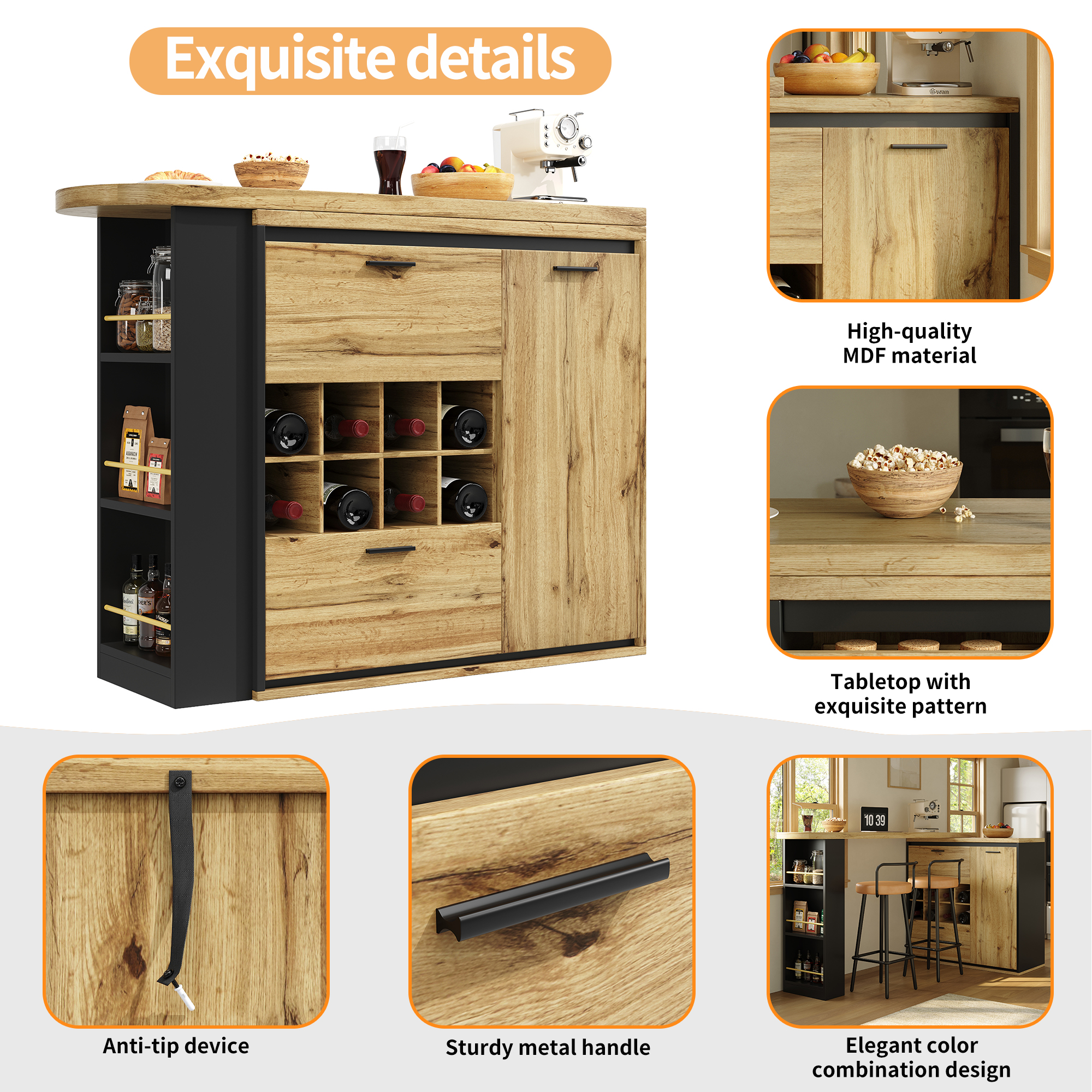 Détail du table à manger