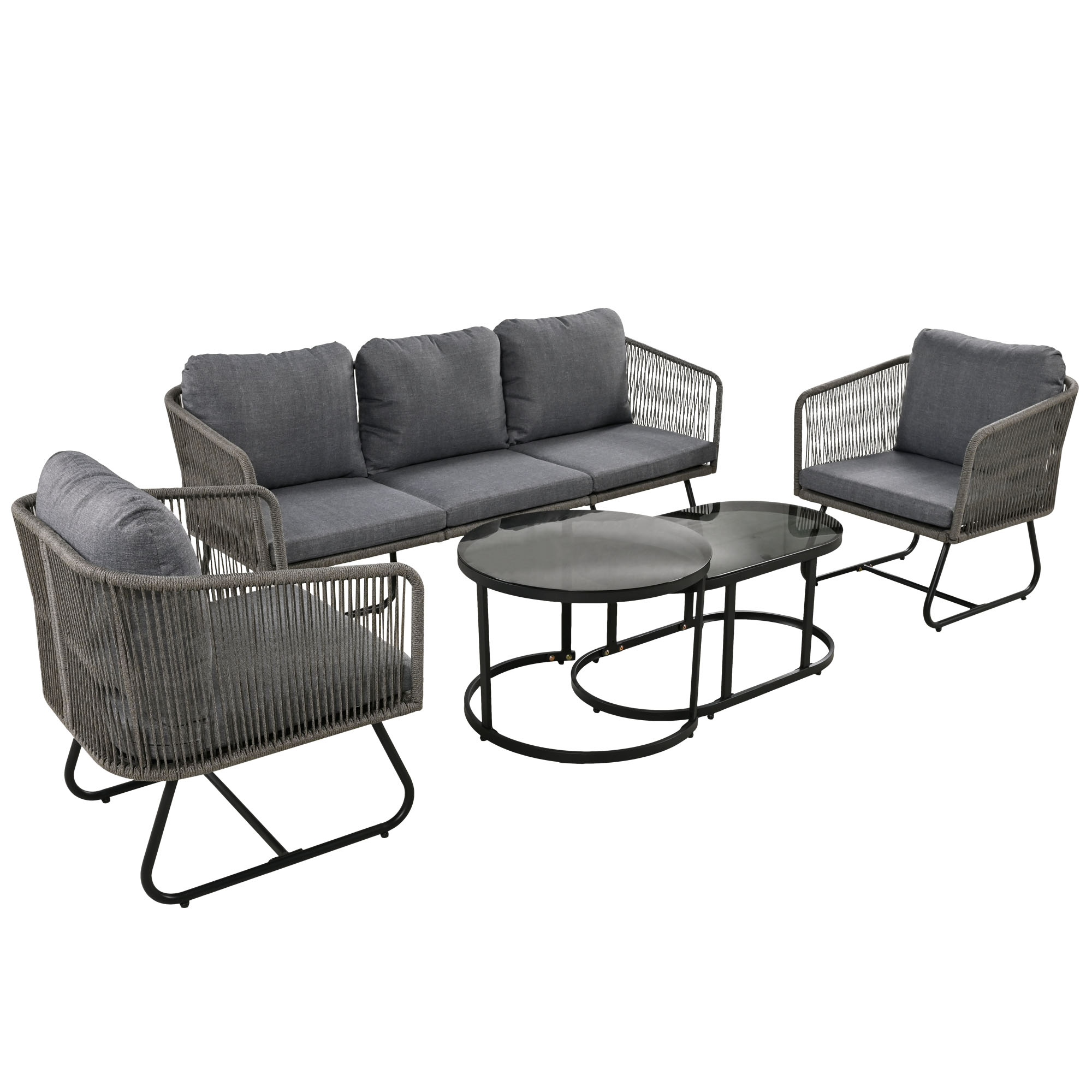 Ensemble mobilier de jardin design luxe