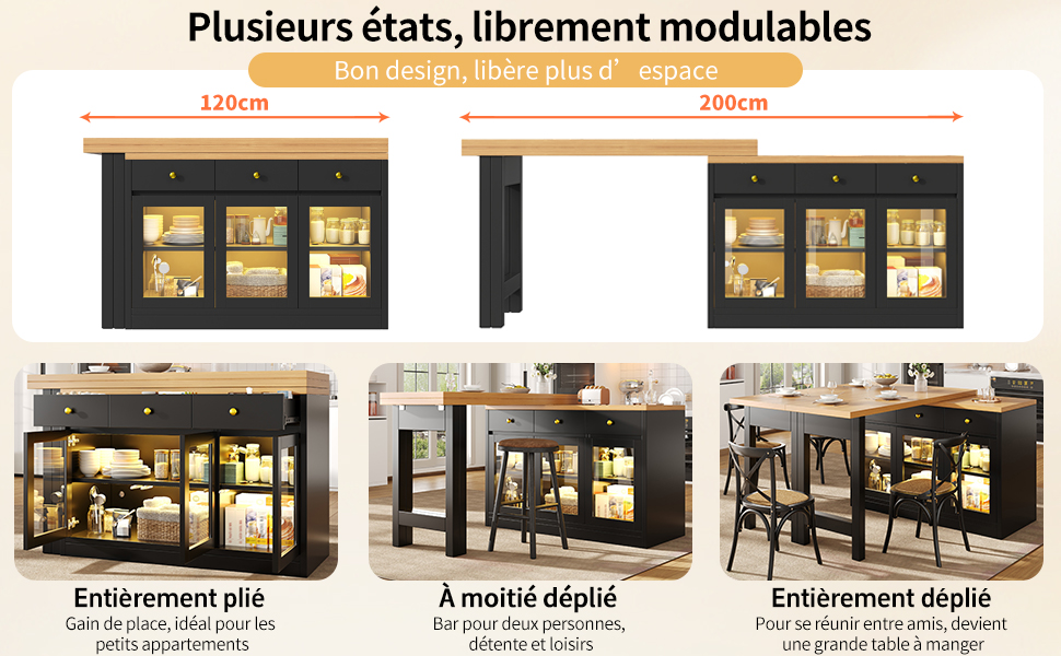 Présentation du îlot de cuisine