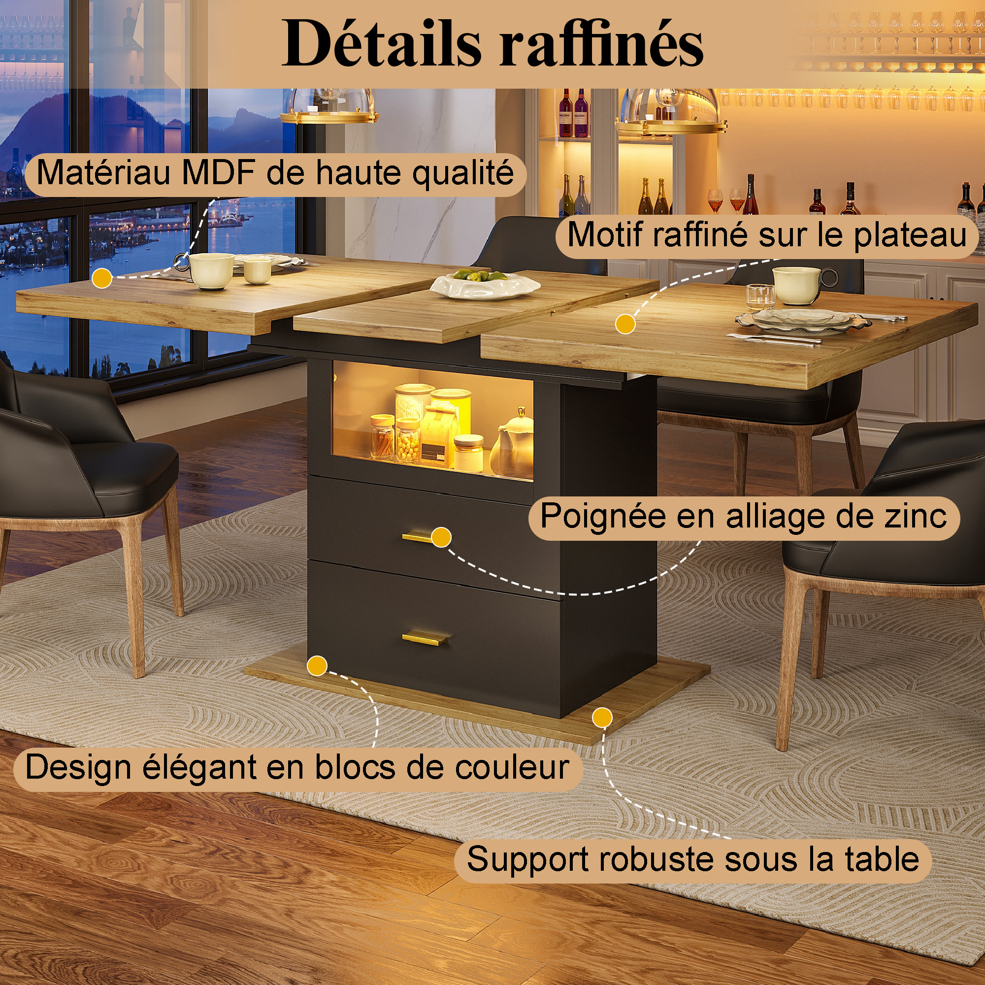 Présentation du table à manger