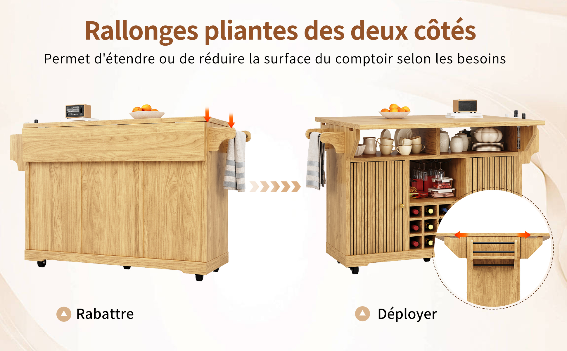 Détail du table d'appoint