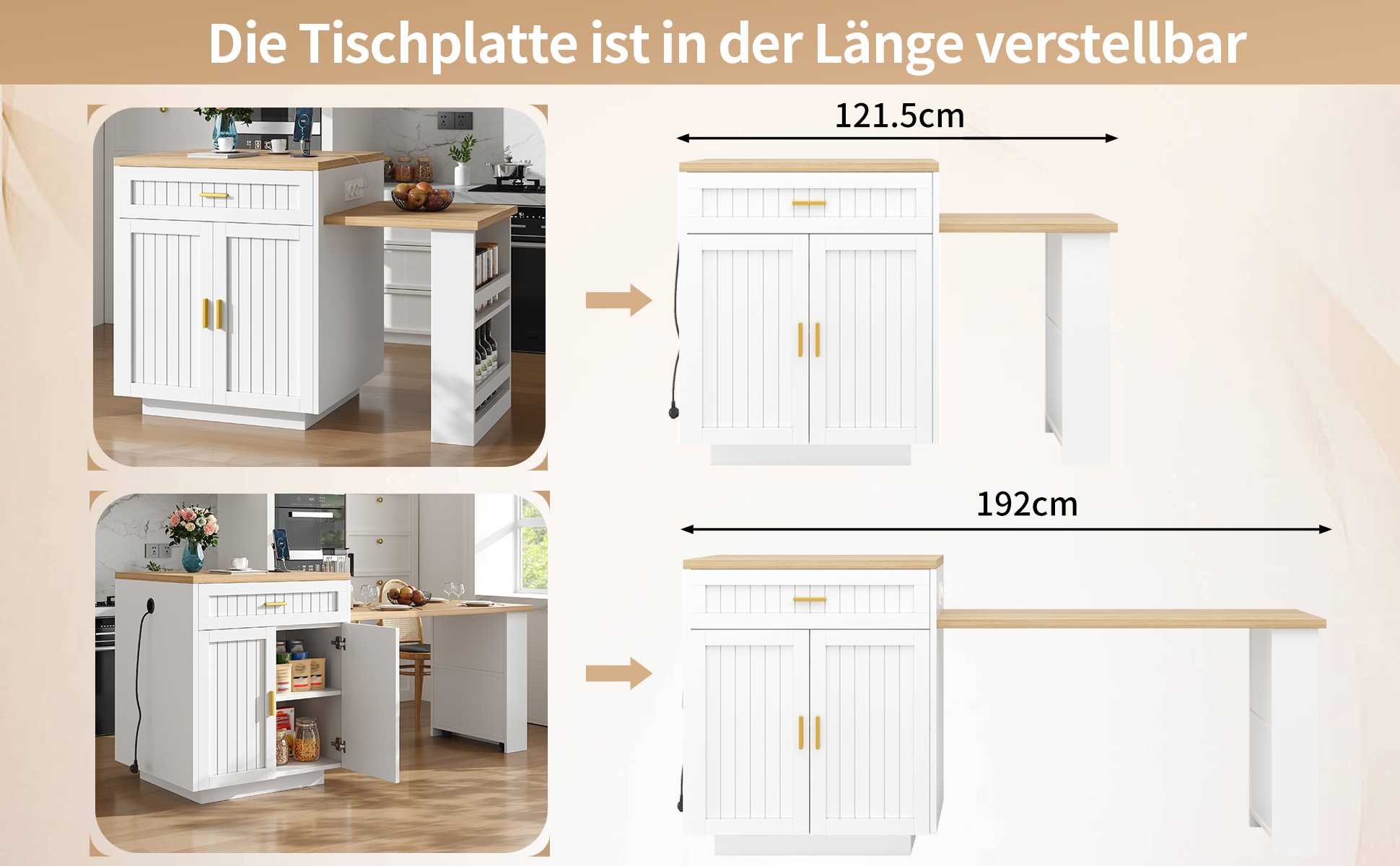 Présentation du îlot de cuisine