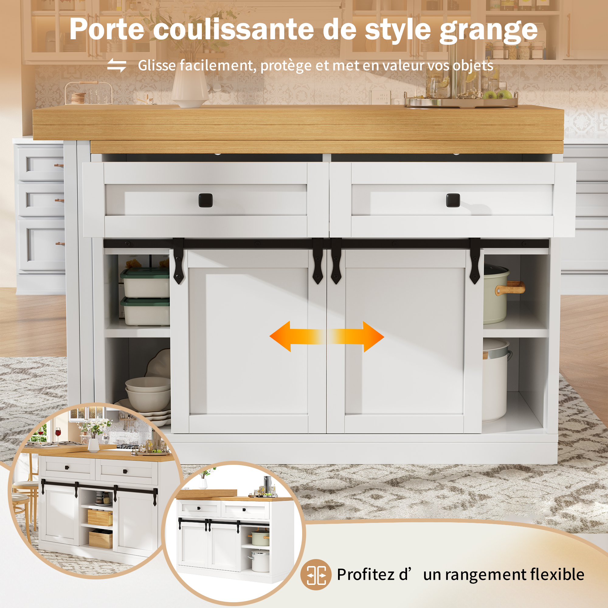 Présentation du îlot de cuisine
