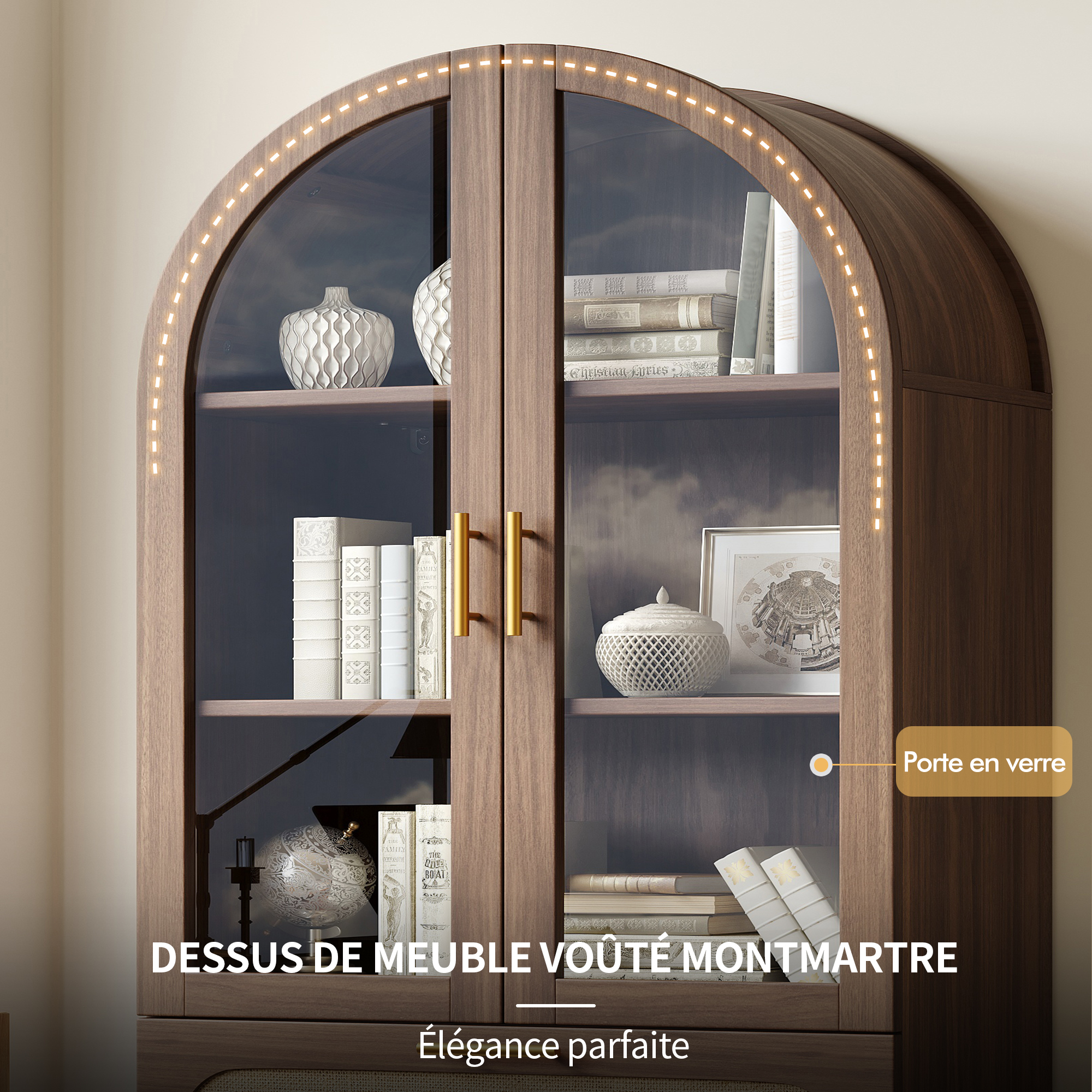 Détail du vitrine
