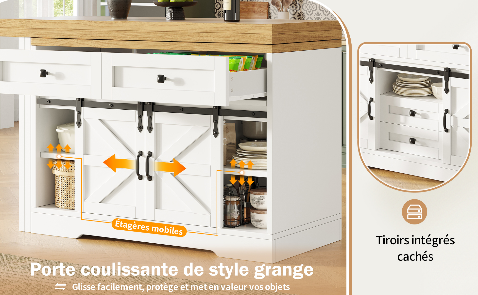 Présentation du îlot de cuisine