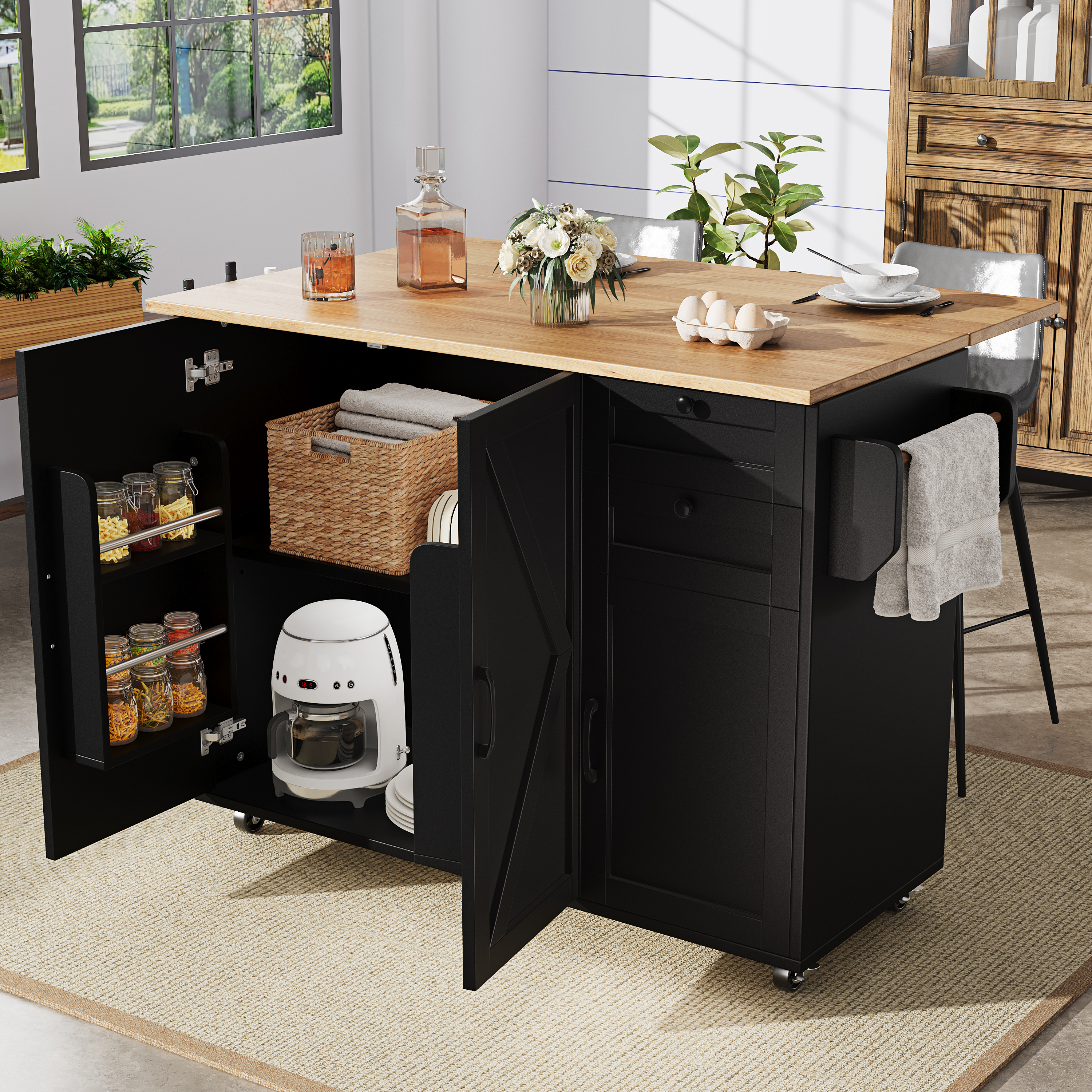 Moderne Kücheninsel, Küchenschrank, buffetschrank,