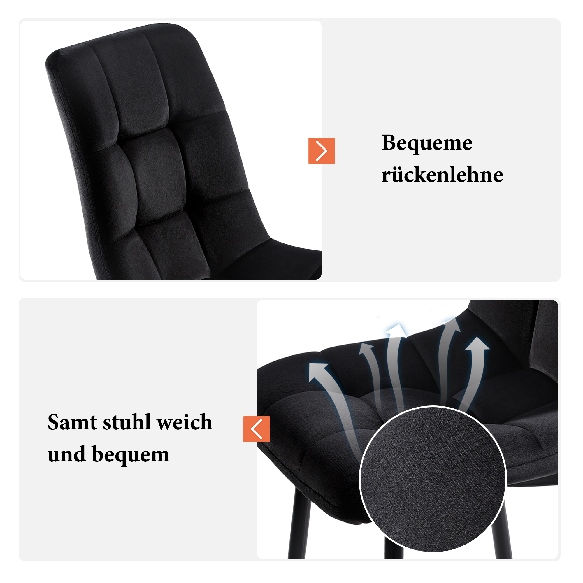 Ensemble table à manger rectangulaire + 4 chaises, design moderne, pour cuisine et salle à manger, style contemporain, confort assise, stabilité, utilisation familiale, facile entretien, élégance, fonctionnalité, durabilité - image 7