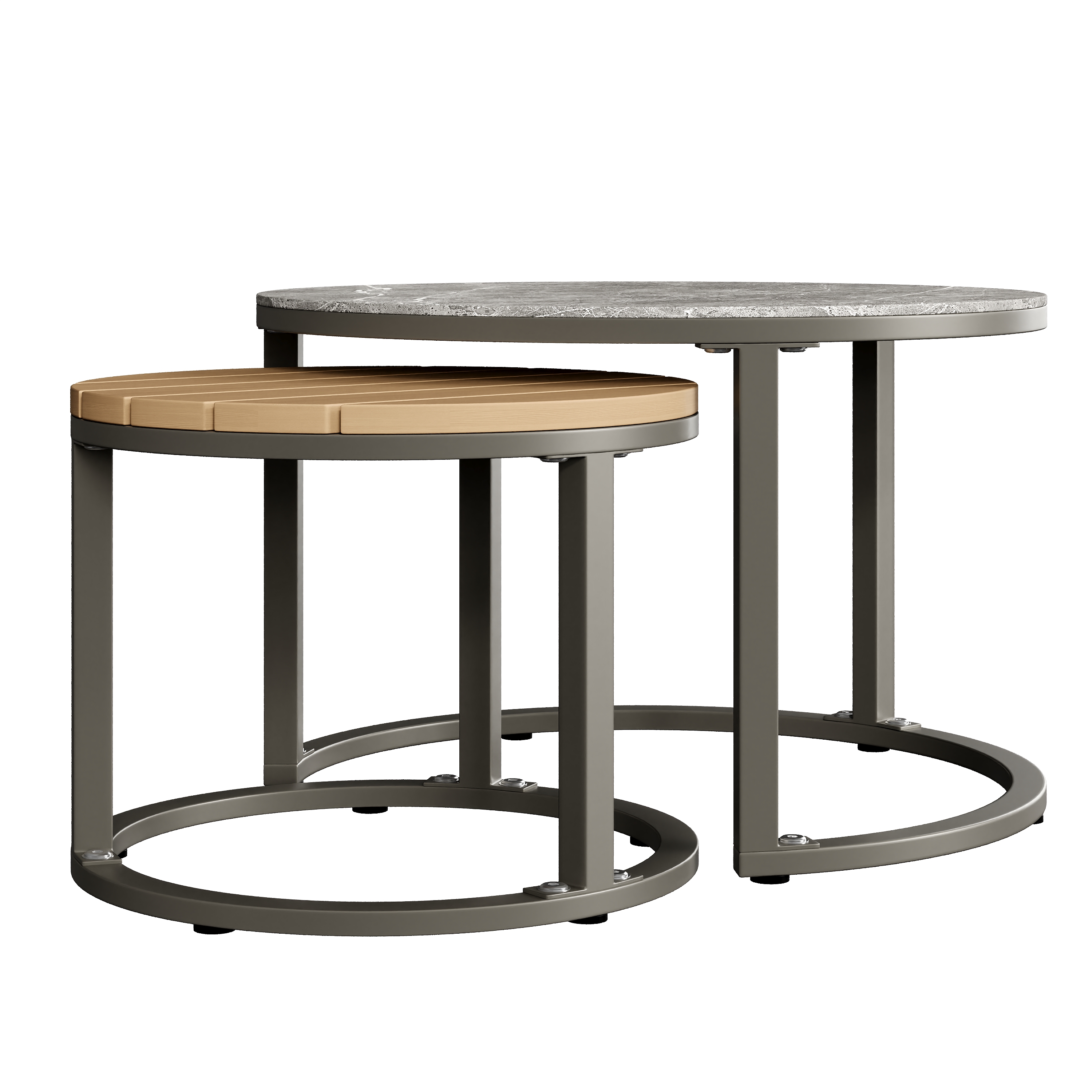 Salon de jardin gris design moderne et confortable