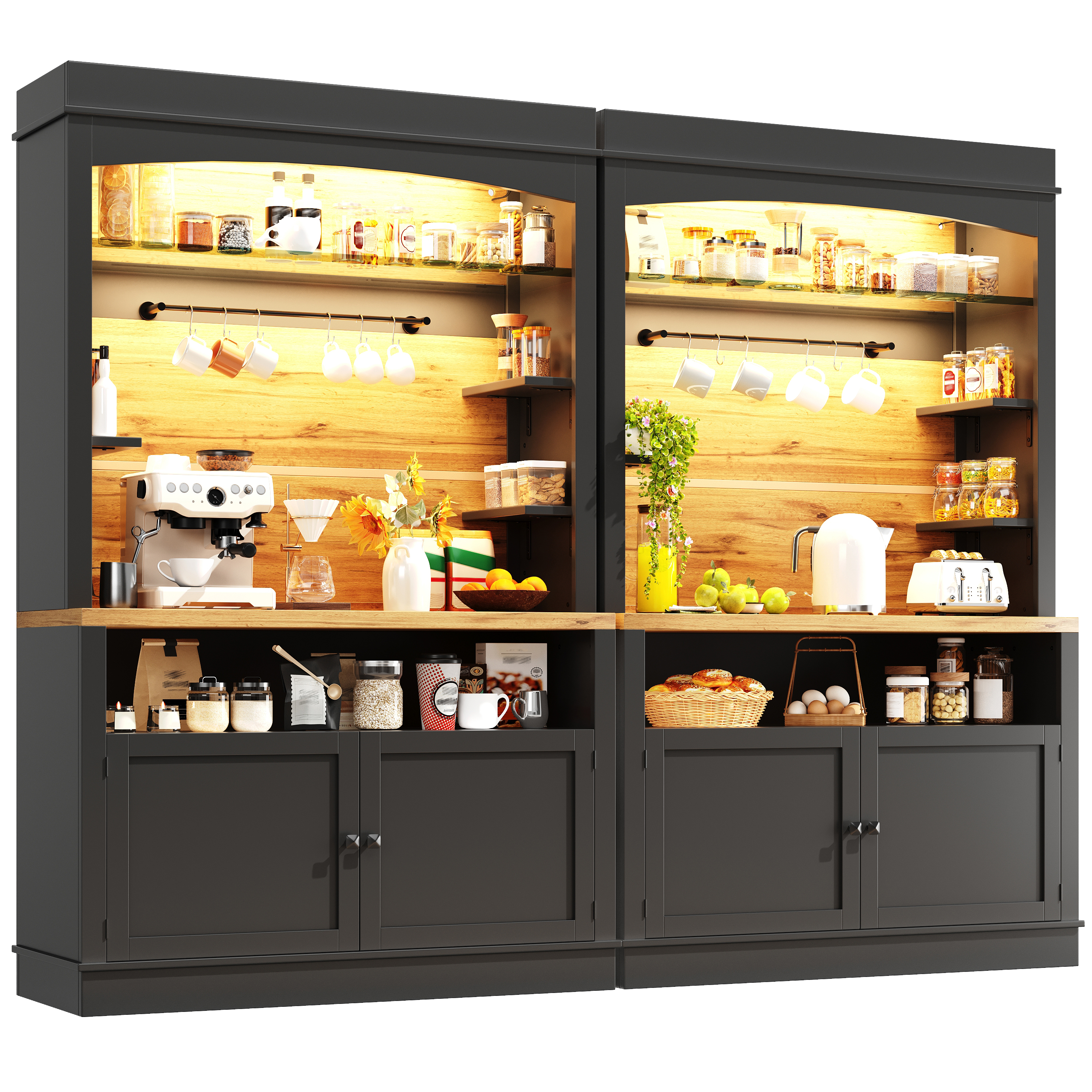 Küchenschrank, hoher Küchenschrank (107x43x184 cm)