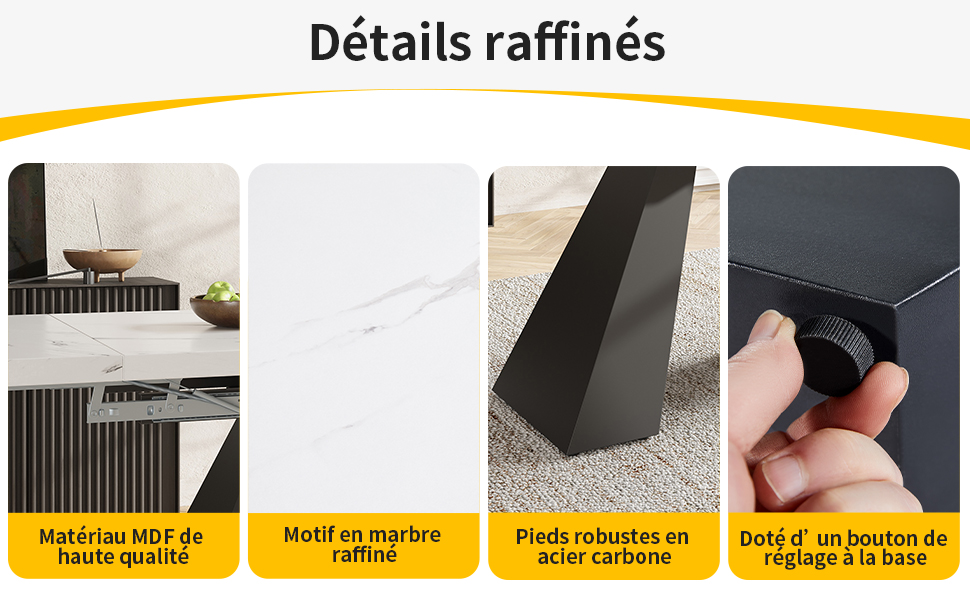 Détail du table à manger