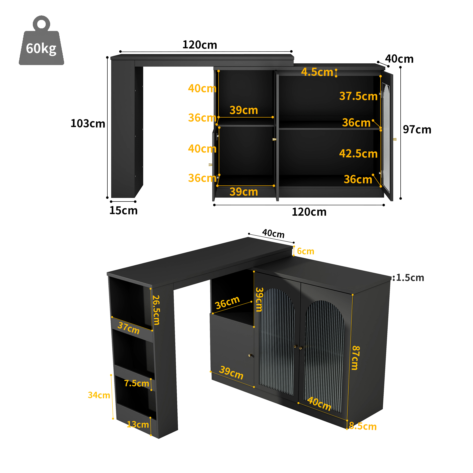 Rangement meuble bar