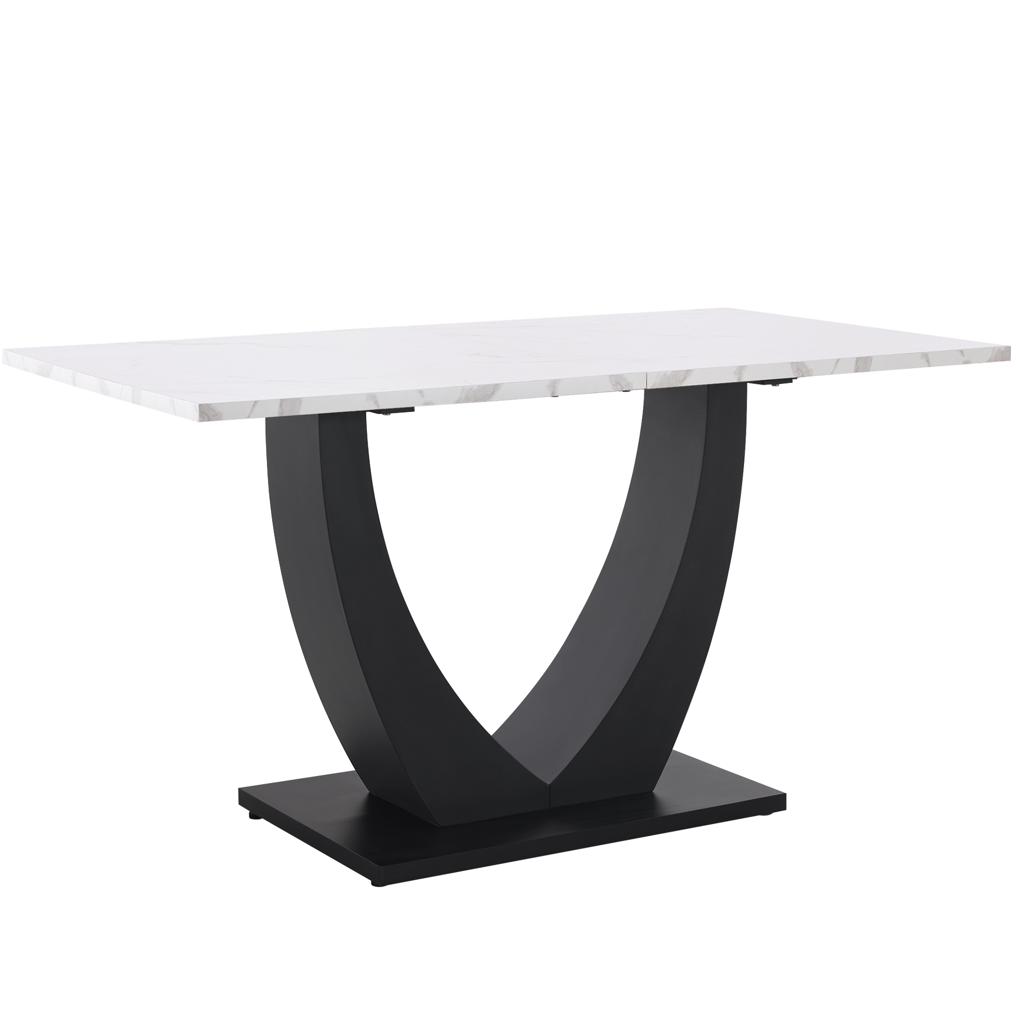 Ensemble salle à manger 5 pièces : table 140x75x75 - image 3